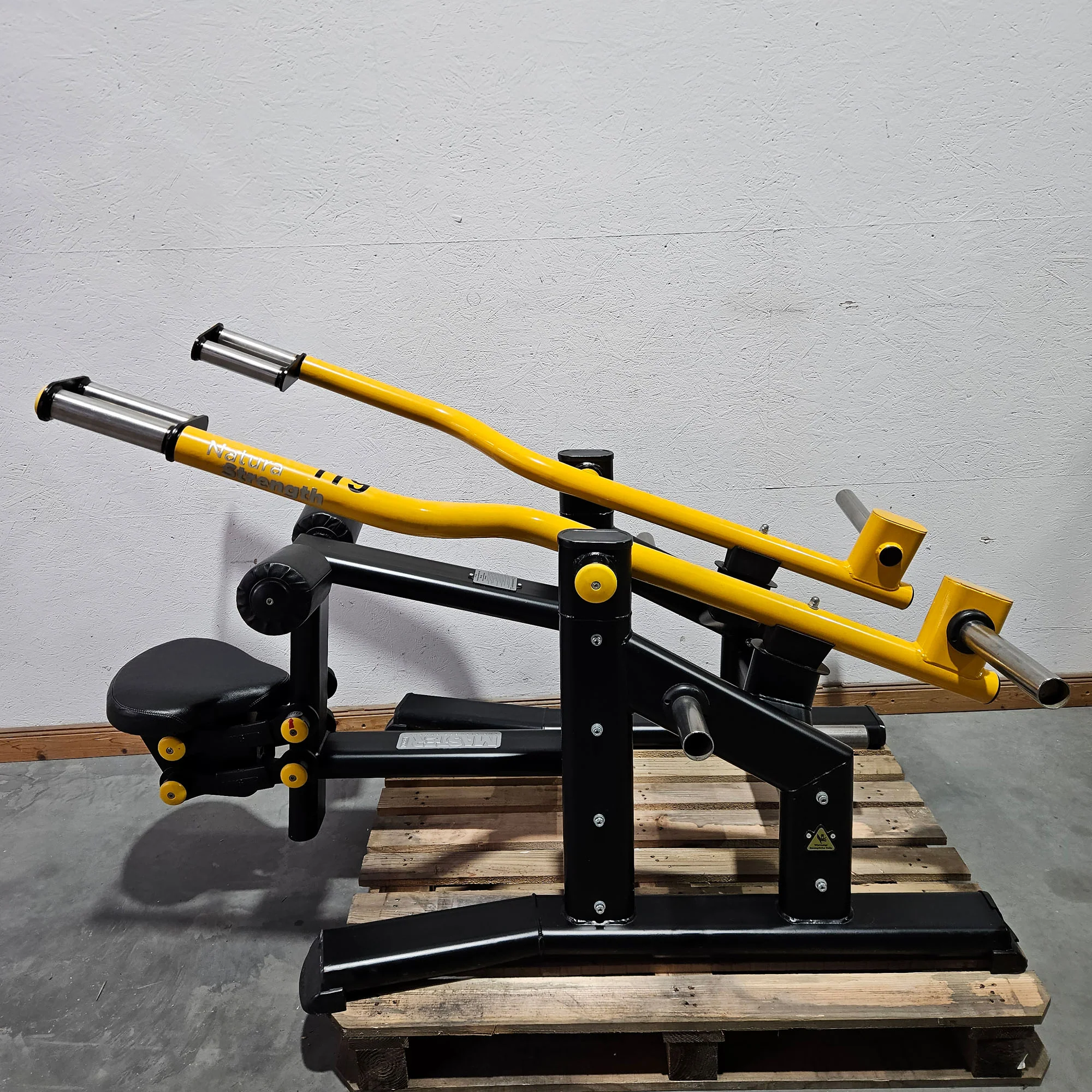 Master Sport Plate loaded Set, 14 Kraftgeräte, Farbe Schwarz/Anthrazit und Gelb, gebraucht - geprüfter Zustand - Image 19