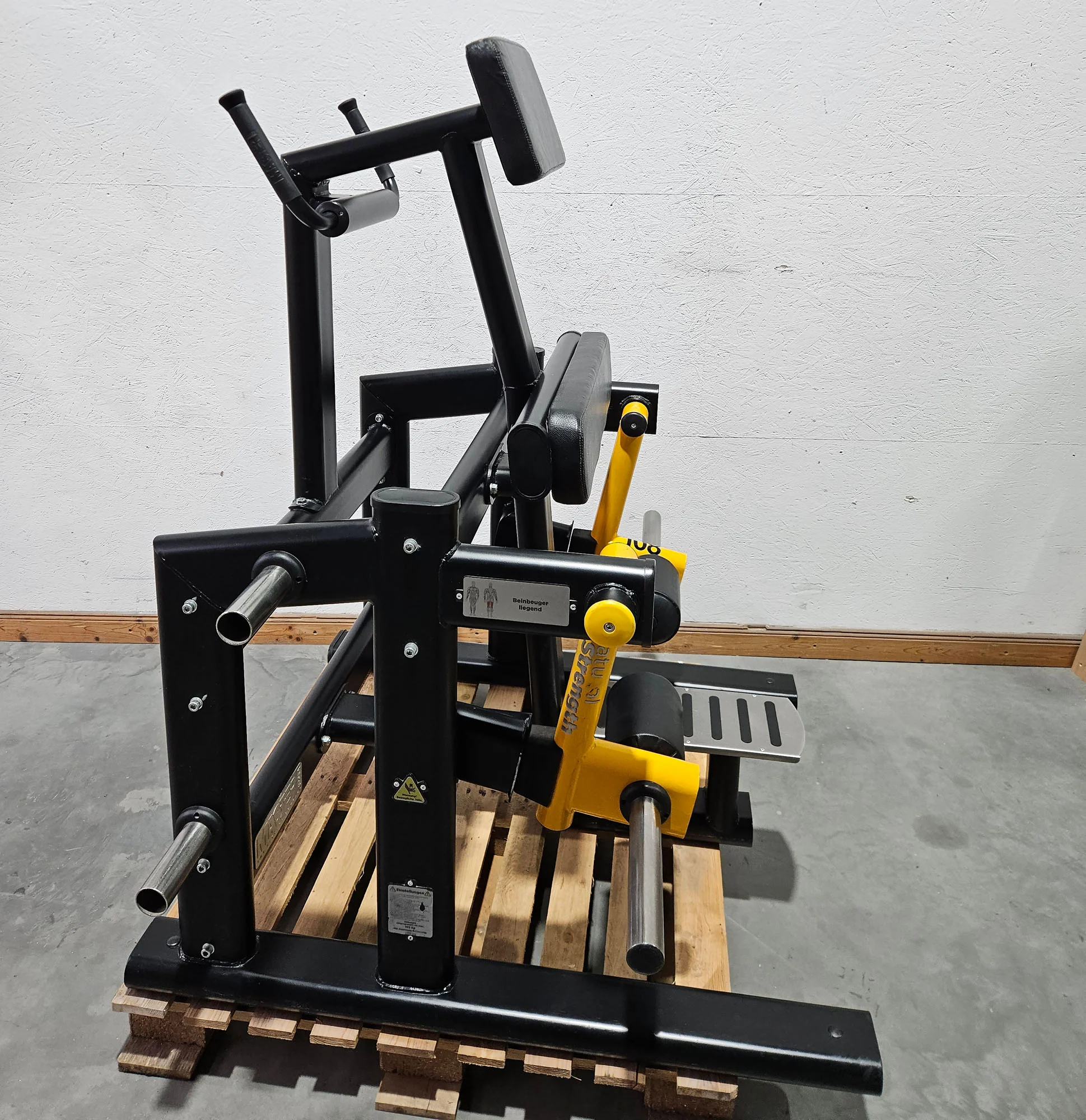 Master Sport Plate loaded Set, 14 Kraftgeräte, Farbe Schwarz/Anthrazit und Gelb, gebraucht - geprüfter Zustand - Image 34