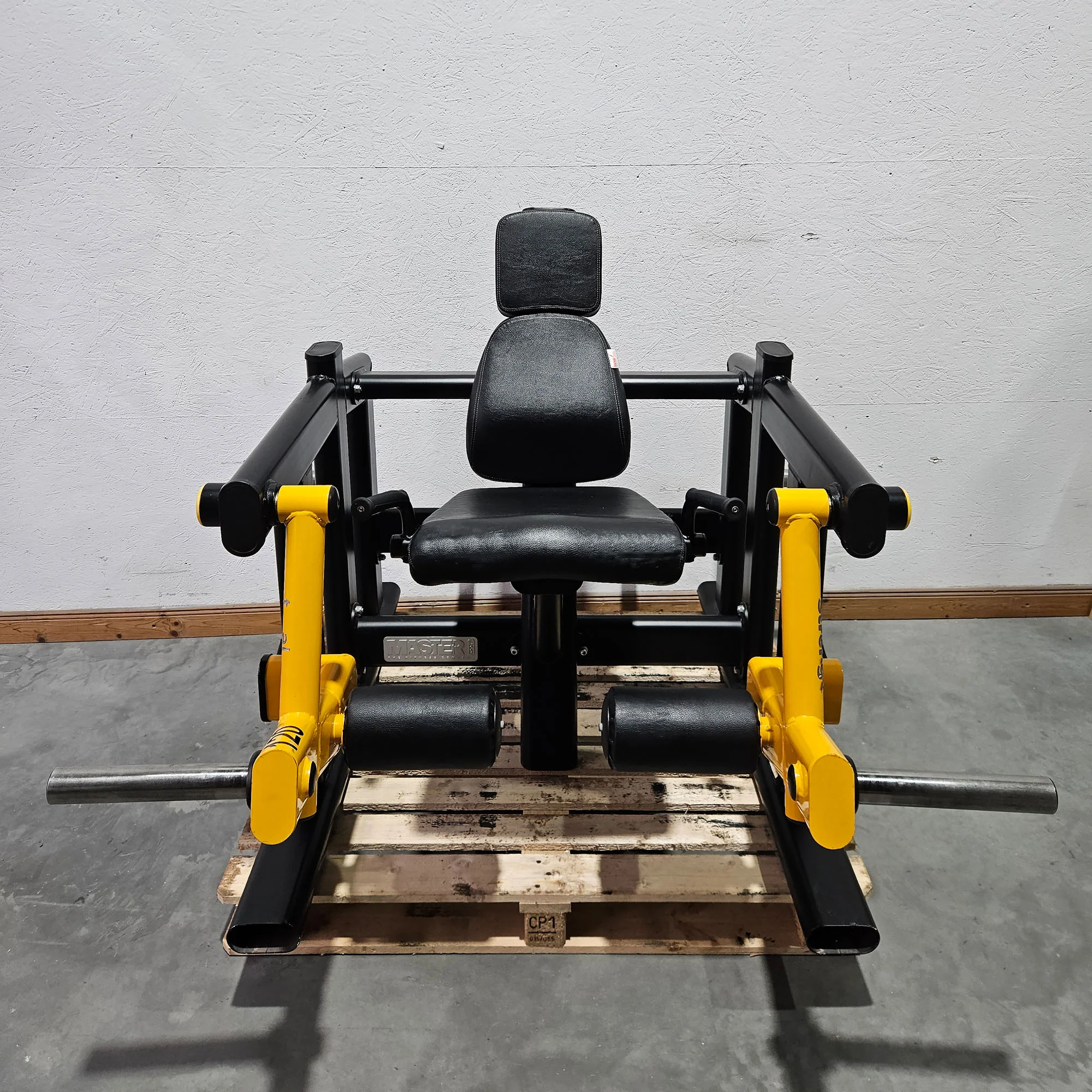Master Sport Plate loaded Set, 14 Kraftgeräte, Farbe Schwarz/Anthrazit und Gelb, gebraucht - geprüfter Zustand - Image 38