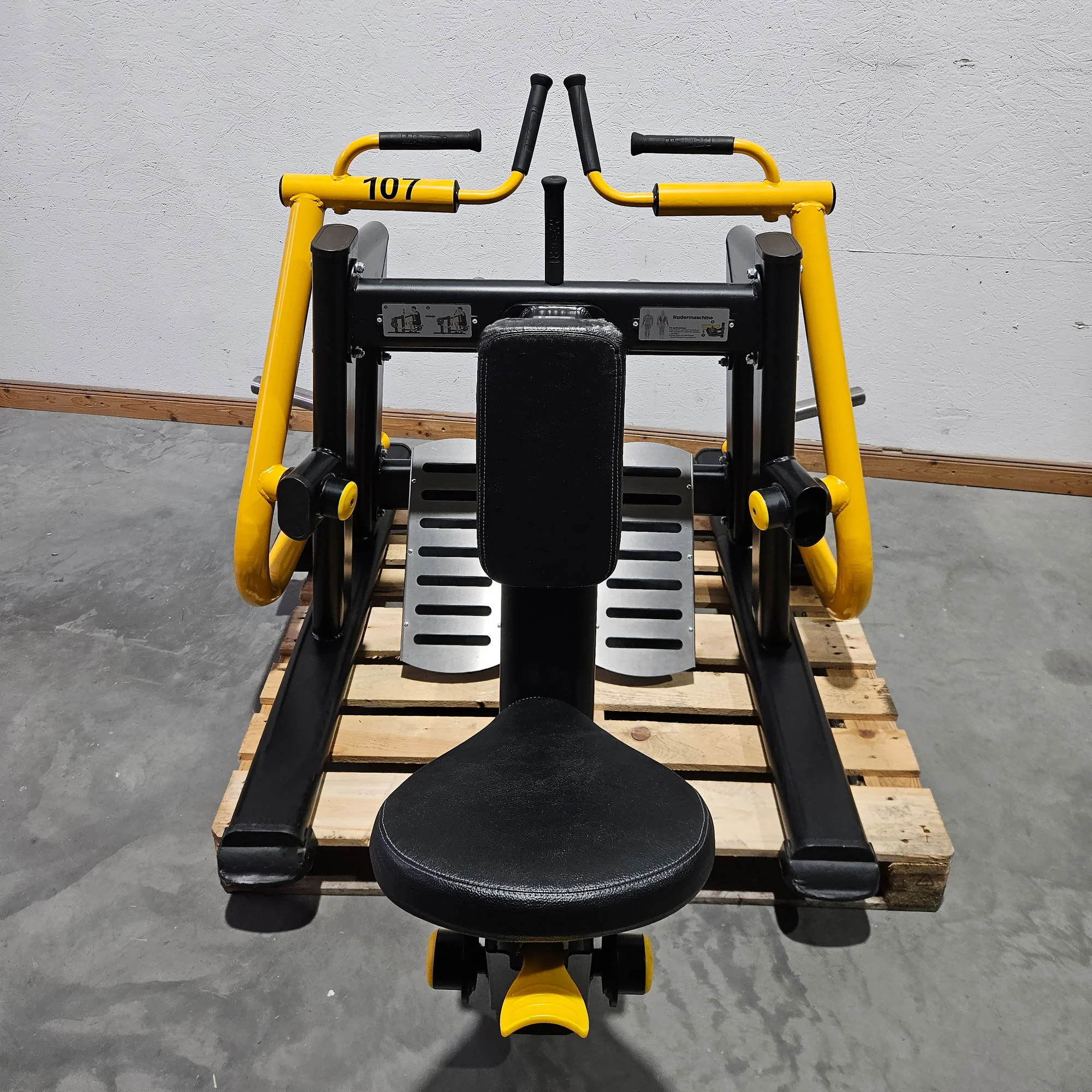 Master Sport Plate loaded Set, 14 Kraftgeräte, Farbe Schwarz/Anthrazit und Gelb, gebraucht - geprüfter Zustand - Image 5