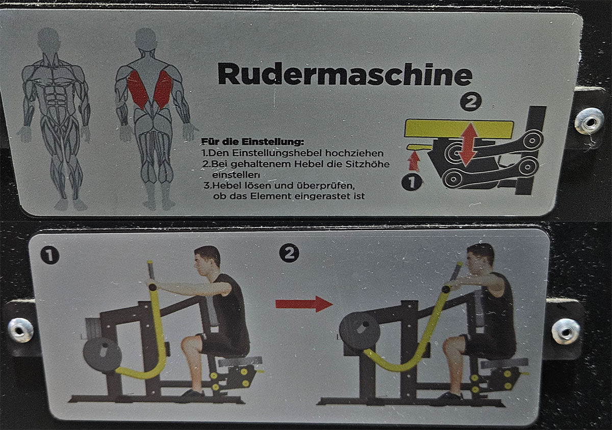 Master Sport Plate loaded Set, 14 Kraftgeräte, Farbe Schwarz/Anthrazit und Gelb, gebraucht - geprüfter Zustand - Image 6