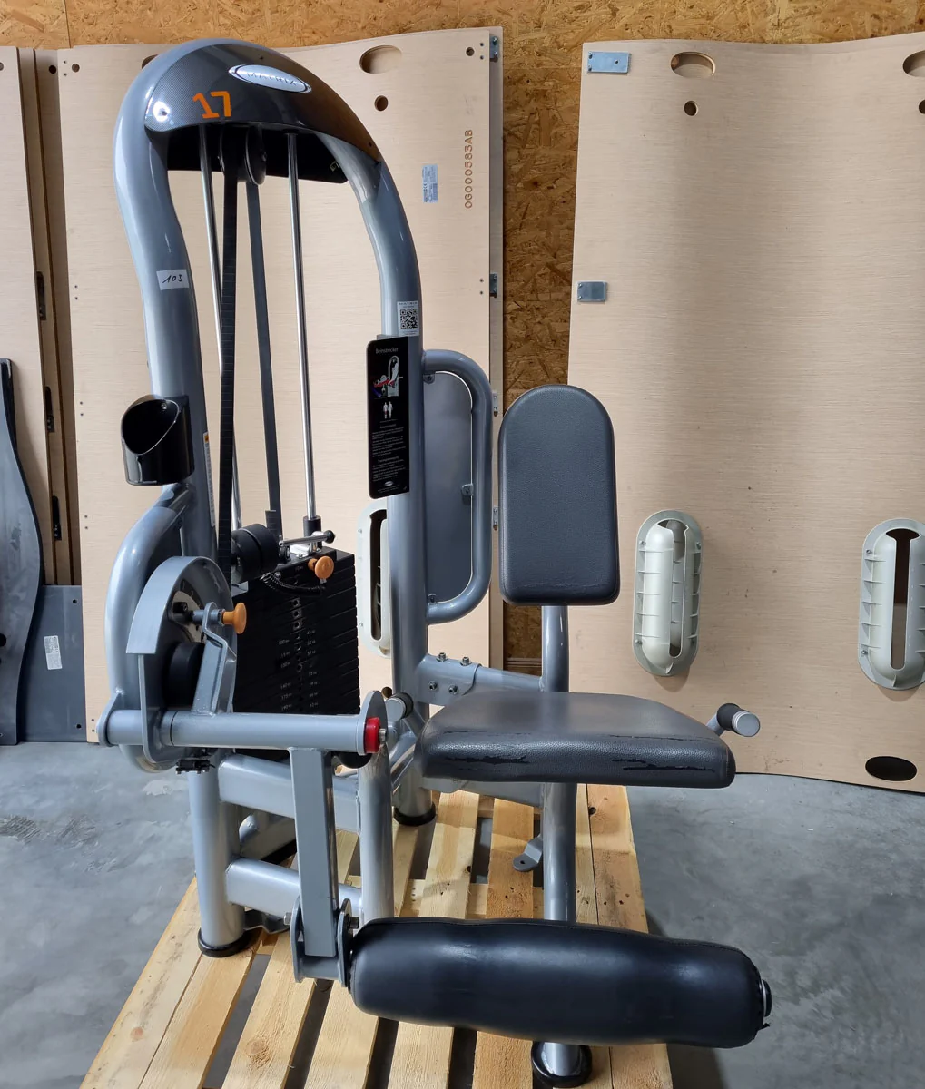 Matrix Beinbeuger sitzend und Beinstrecker im Set - 2 Geräte, Aura G3 Serie, Leg Curl und Leg Extension, Rahmenfarbe Silber, gebraucht - überholter Zustand - Image 6