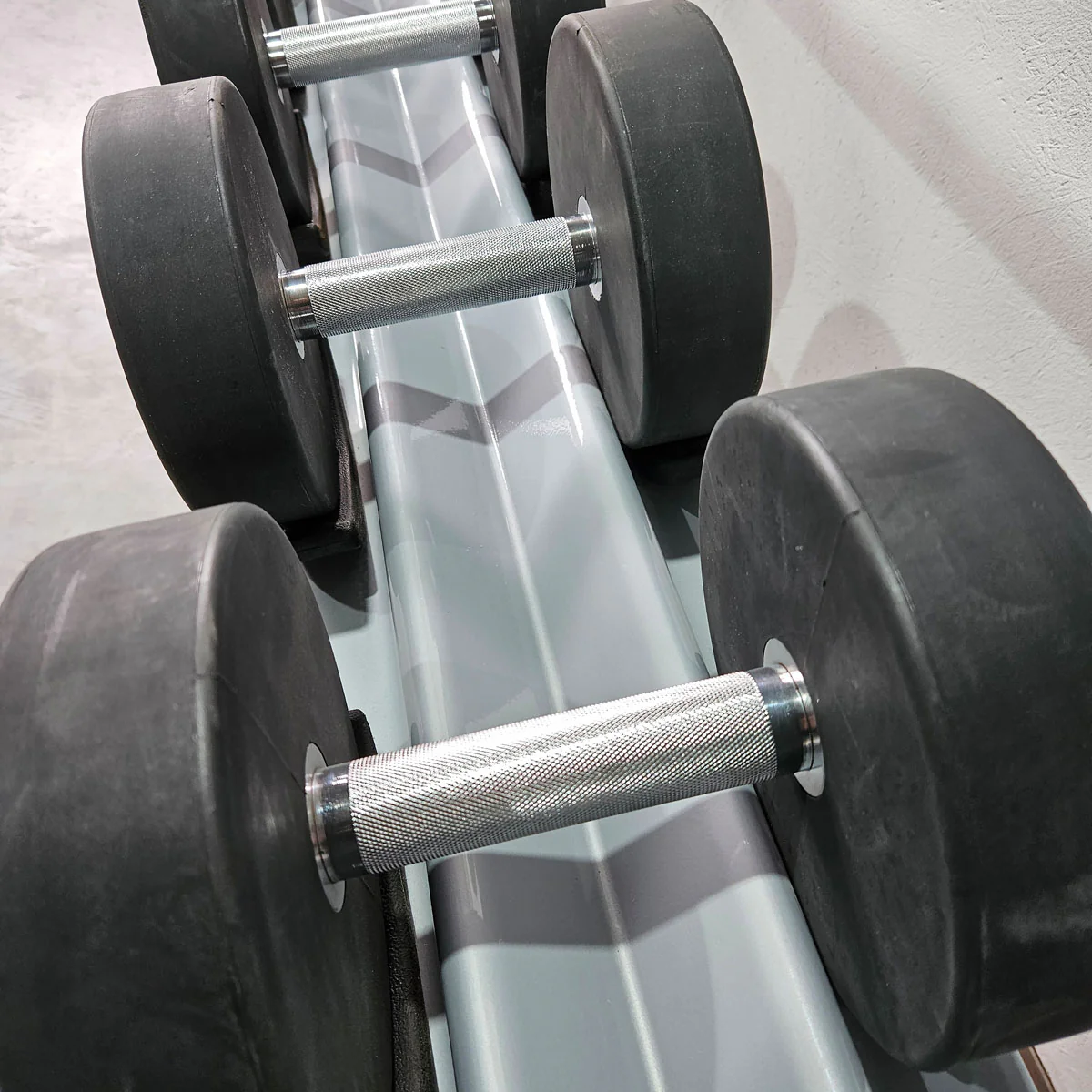 Matrix bzw Franziski Sport PU Polyurethan Kurzhantelsatz von 2 bis 20kg in 2kg Stufen ( 10 Paare ) Farbe Schwarz-Blau, inkl. Matrix Kurzhantelablage (sehr stabil), gebraucht - sehr guter Zustand - Image 15