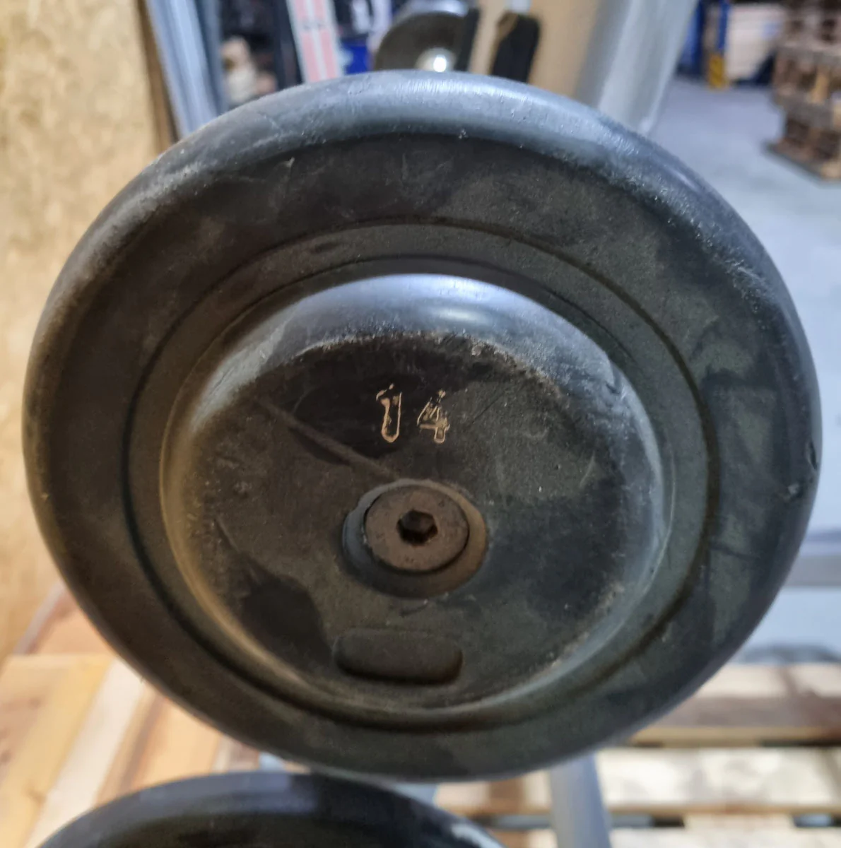 Matrix Langhantelablage für 10 Langhanteln inkl. 9 Kompakthanteln, Ähnlich SZ Hanteln, gebrauchter Zustand - Image 12