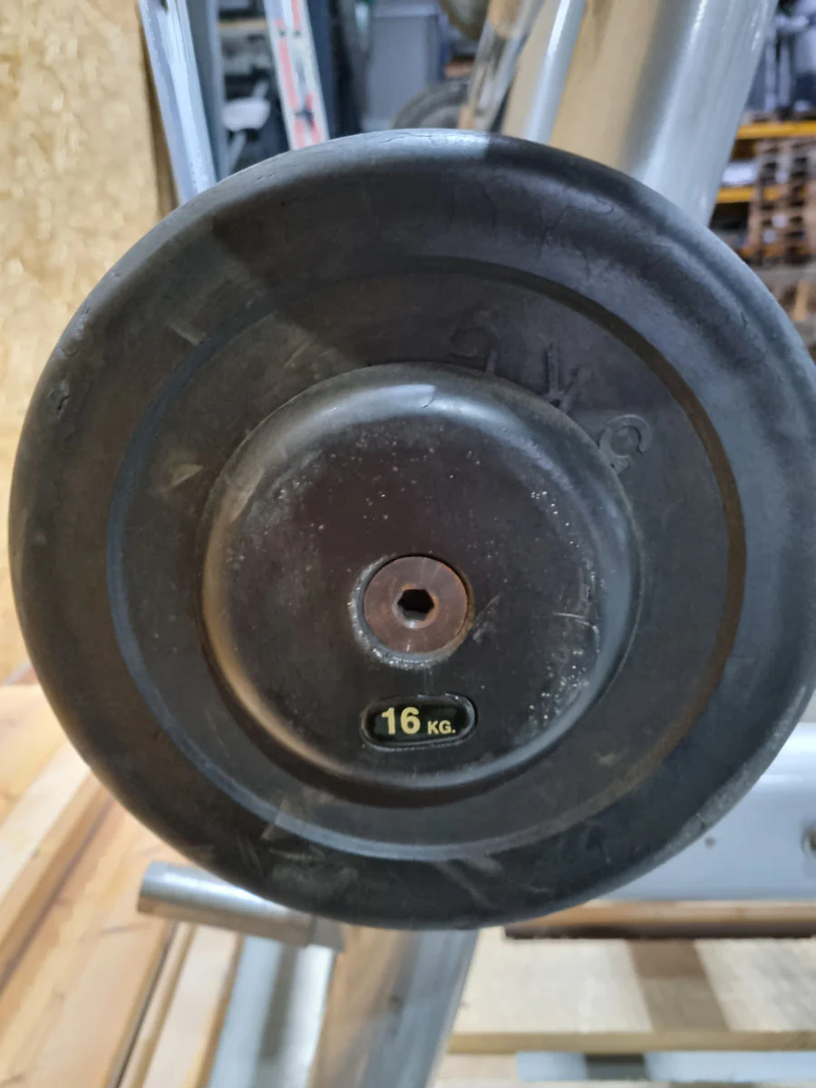 Matrix Langhantelablage für 10 Langhanteln inkl. 9 Kompakthanteln, Ähnlich SZ Hanteln, gebrauchter Zustand - Image 13