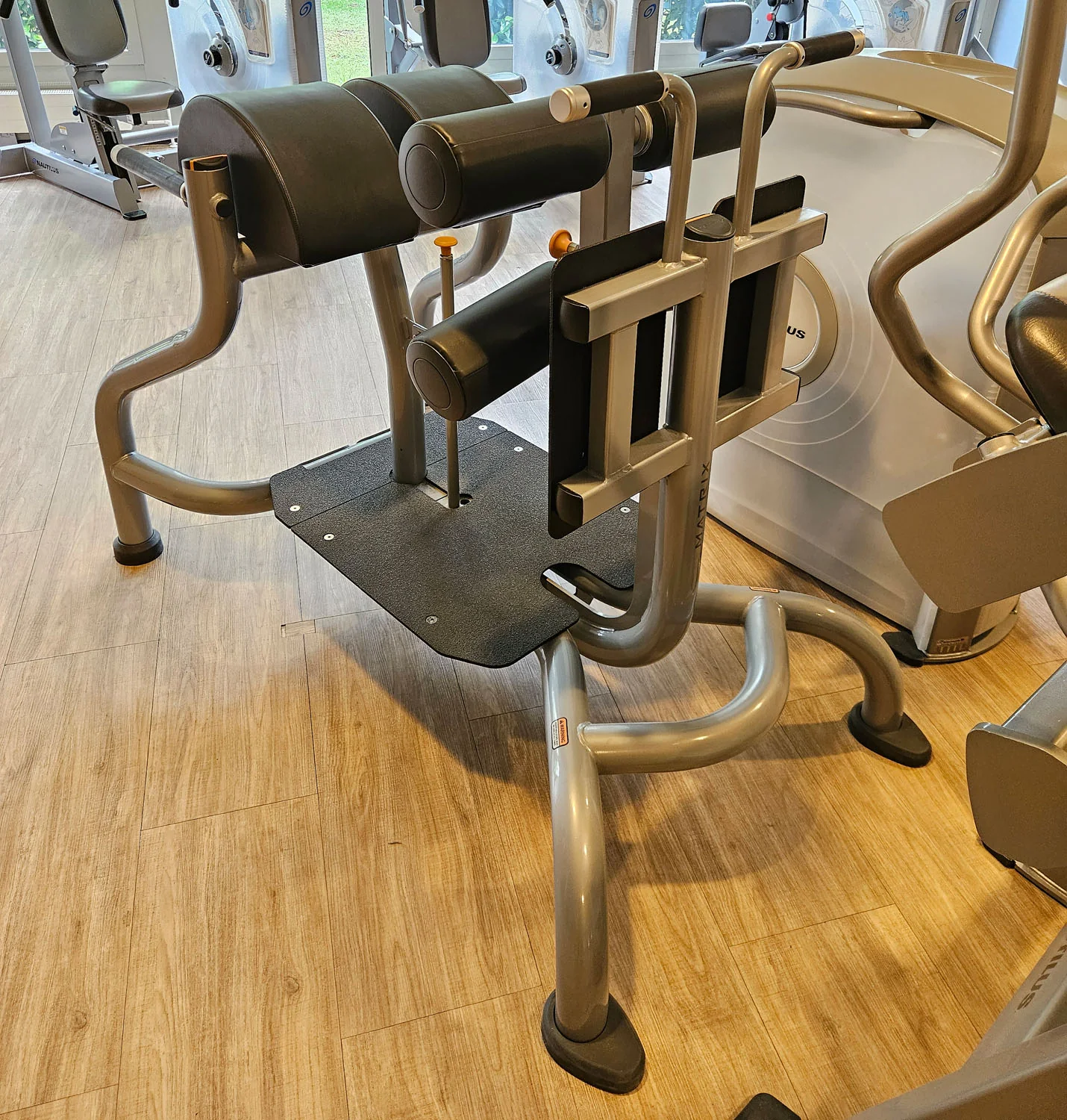 Matrix Magnum Glute Ham Bench MG-A96, Bank für unteren Rücken, Bauch, Beine und Po Training, Rahmenfarbe Silber, gebraucht - überholter Zustand - Image 5