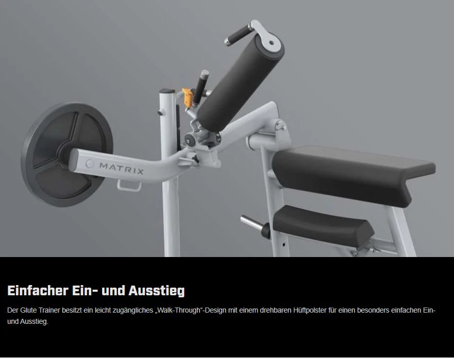 Matrix Magnum Glute Trainer MG-PL78, Hip Thrust Maschine, Gluteusmaschine, Pomaschine für Gesäßtraining, Rahmenfarbe Schwarz, gebraucht - überholter Zustand - Image 8