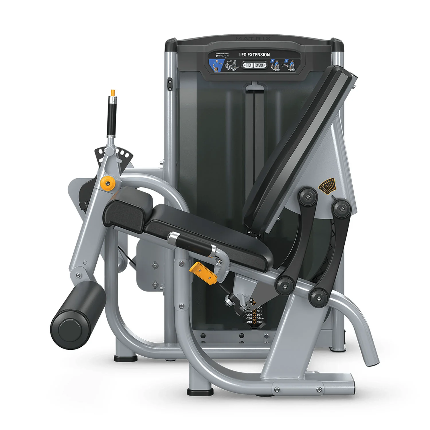 Matrix Ultra Leg Extension G7-S71, Beinstrecker sitzend, Rahmen Silber, gebraucht - überholter Zustand - Image 7