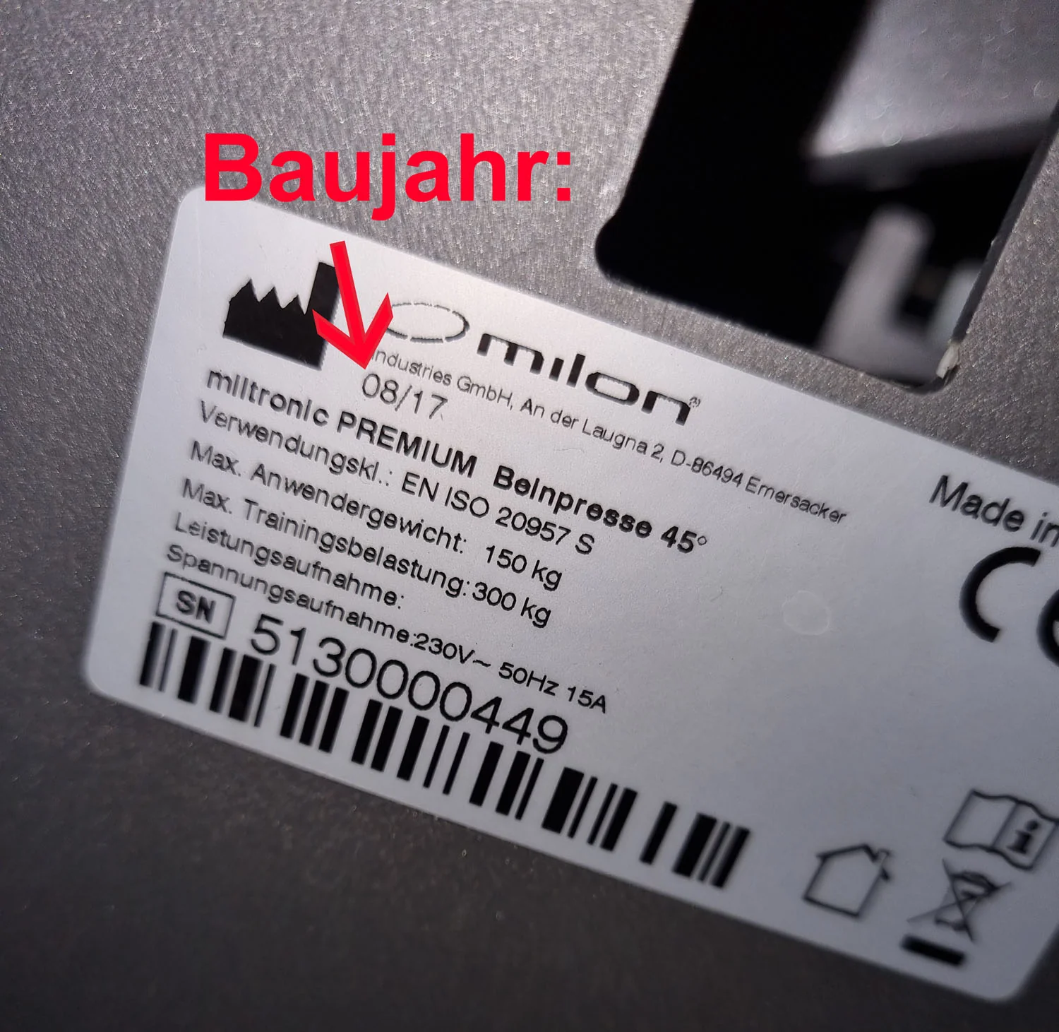 Milon 9er PREMIUM Kraft Zirkel, Baujahr 2017, Gehäuse in Anthrazit Stone, Polster Braun, inkl. LED Ampel, gebraucht, überholt und Neuwertig - Top Zustand - Image 23