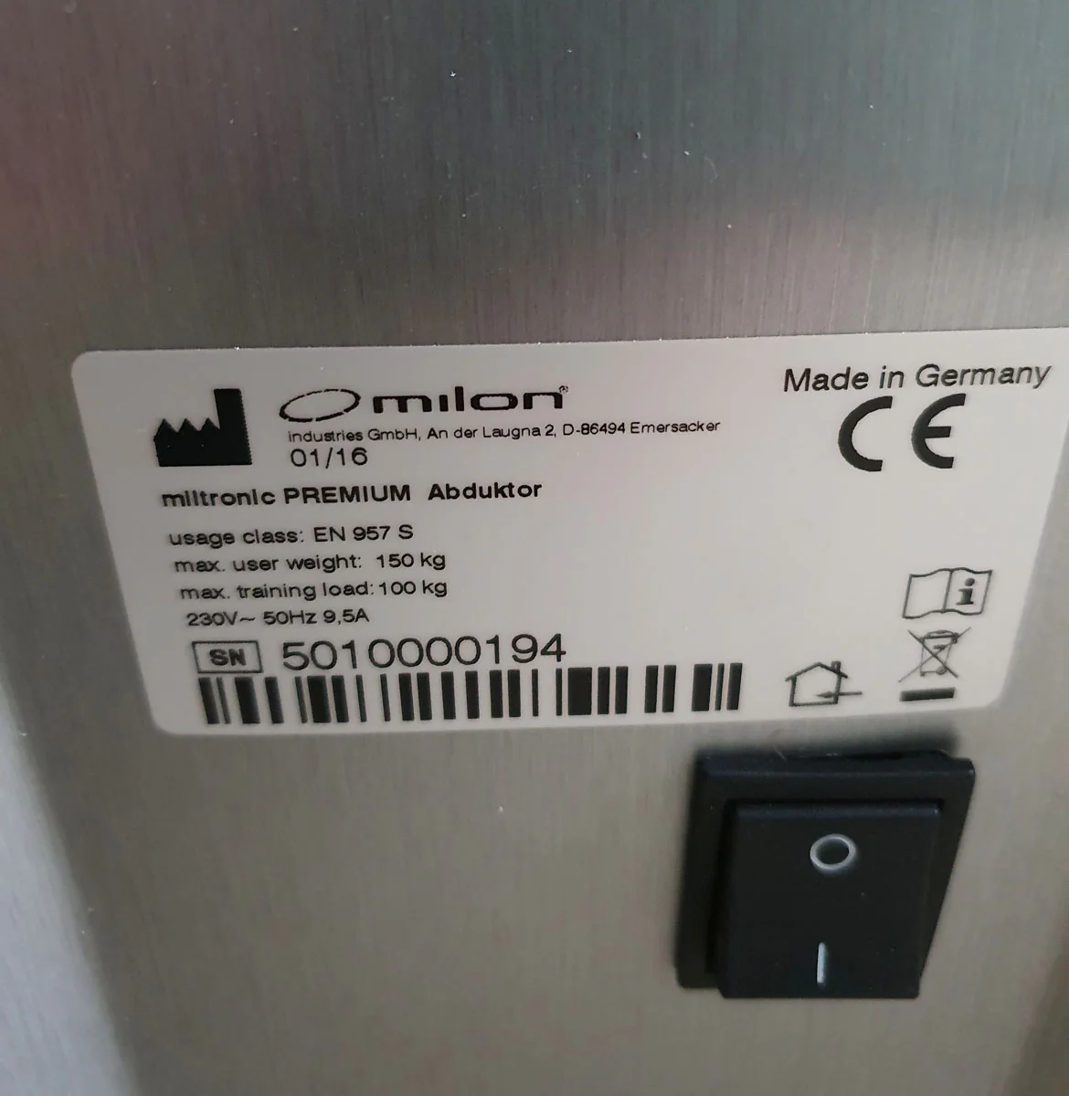 Milon Premium Adduktoren - Abduktorenmaschinen, Hip Abductor and Adductor, 2 Geräte im Set, Gehäuse Aluminium gebürstet, gebraucht - überholter Zustand - Image 11
