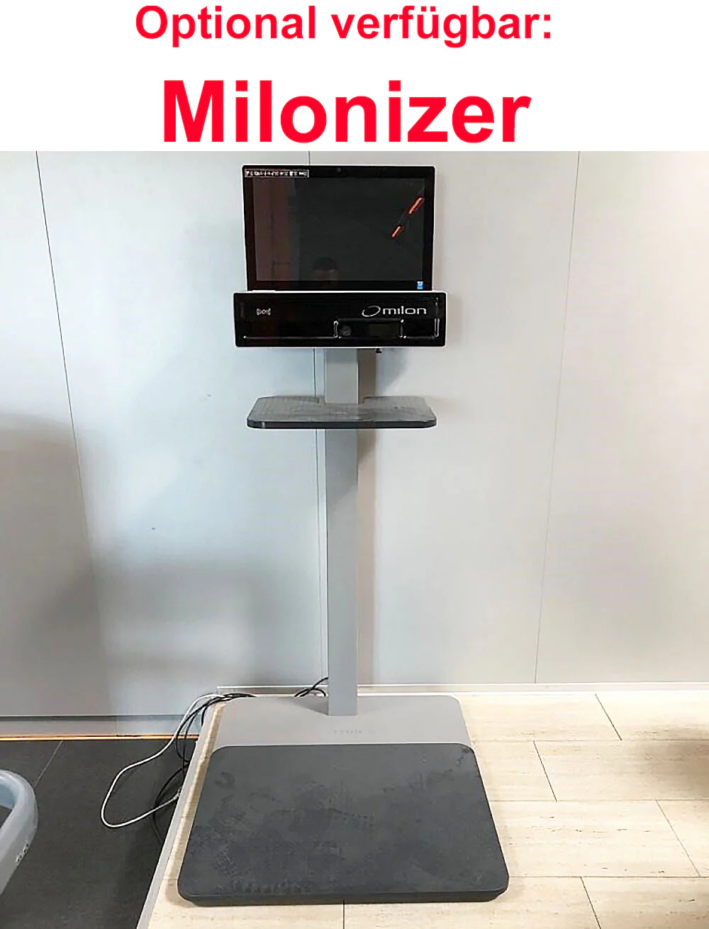 Milon PREMIUM Kraft-Ausdauer Zirkel mit BEINPRESSE in Carbon, Baujahr/Auslieferung 2016, inkl. TV Ampel, Polster Blau, gebraucht und generalüberholt - guter Zustand - Image 14