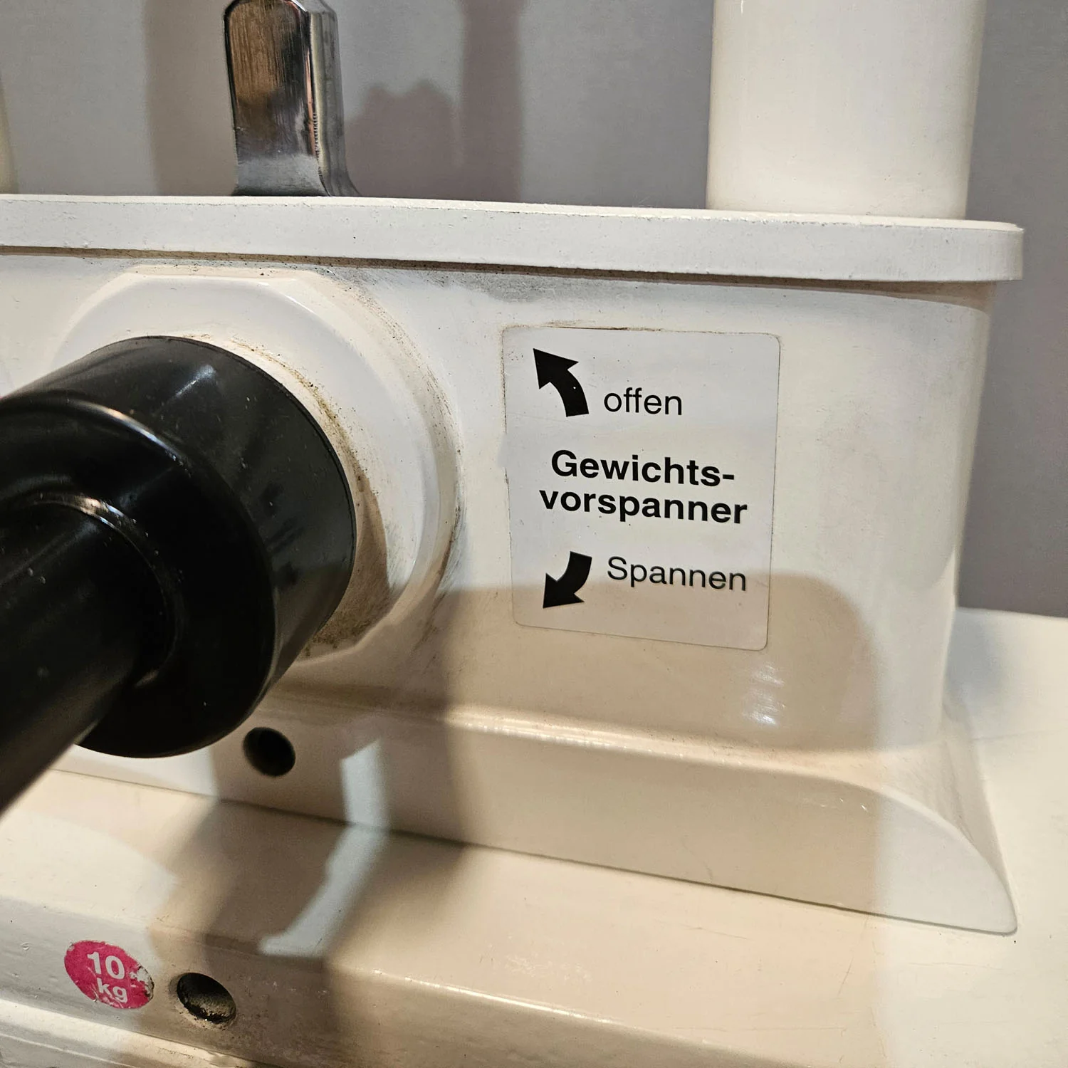 MKB Keller Funktionsstemme, Beinpresse verstellbar sitzend - liegend, 200kg Gewichtsblock, Farbe Weiß, gebraucht - überholter Zustand - Image 18