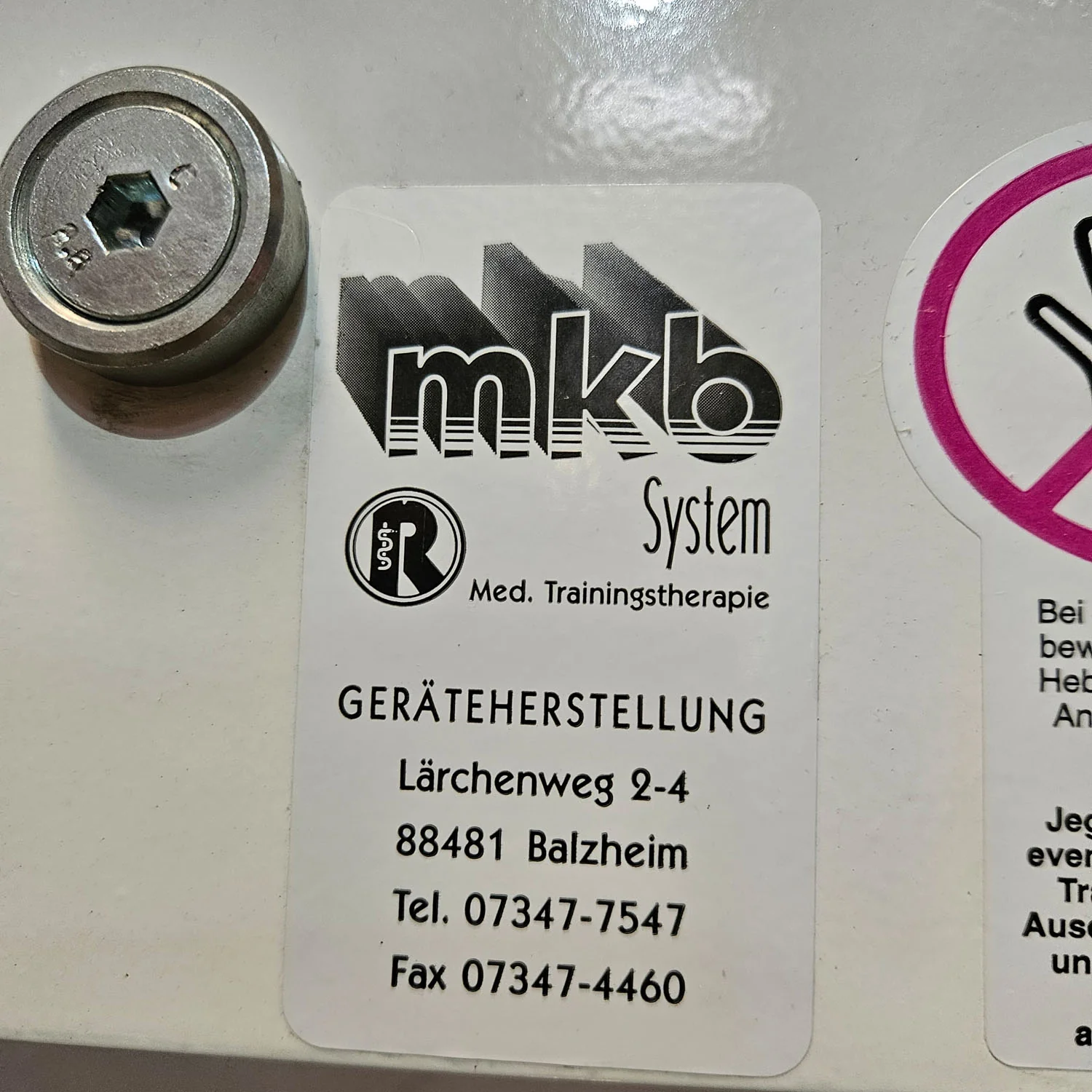 MKB Keller Funktionsstemme, Beinpresse verstellbar sitzend - liegend, 200kg Gewichtsblock, Farbe Weiß, gebraucht - überholter Zustand - Image 20