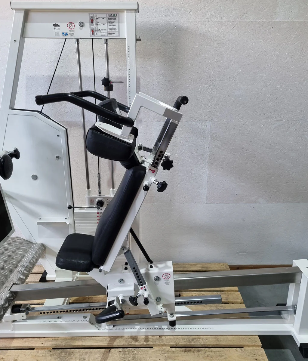 MKB Reha Funktionsstemme, verstellbare Beinpresse, Kippkreisel, MPG, Rahmenfarbe Weiß, gebraucht - überholter Zustand - Image 11