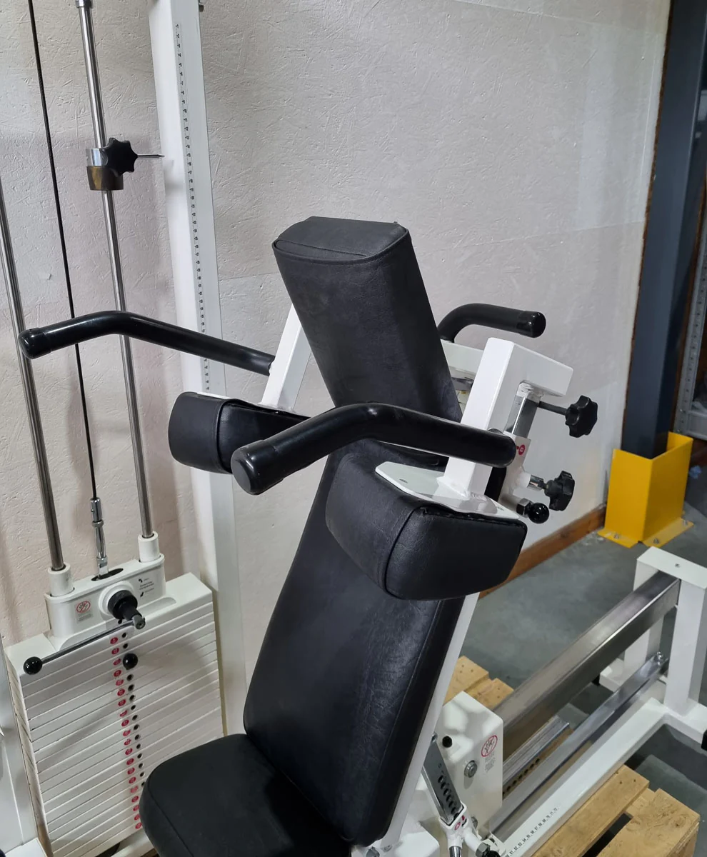 MKB Reha Funktionsstemme, verstellbare Beinpresse, Kippkreisel, MPG, Rahmenfarbe Weiß, gebraucht - überholter Zustand - Image 14