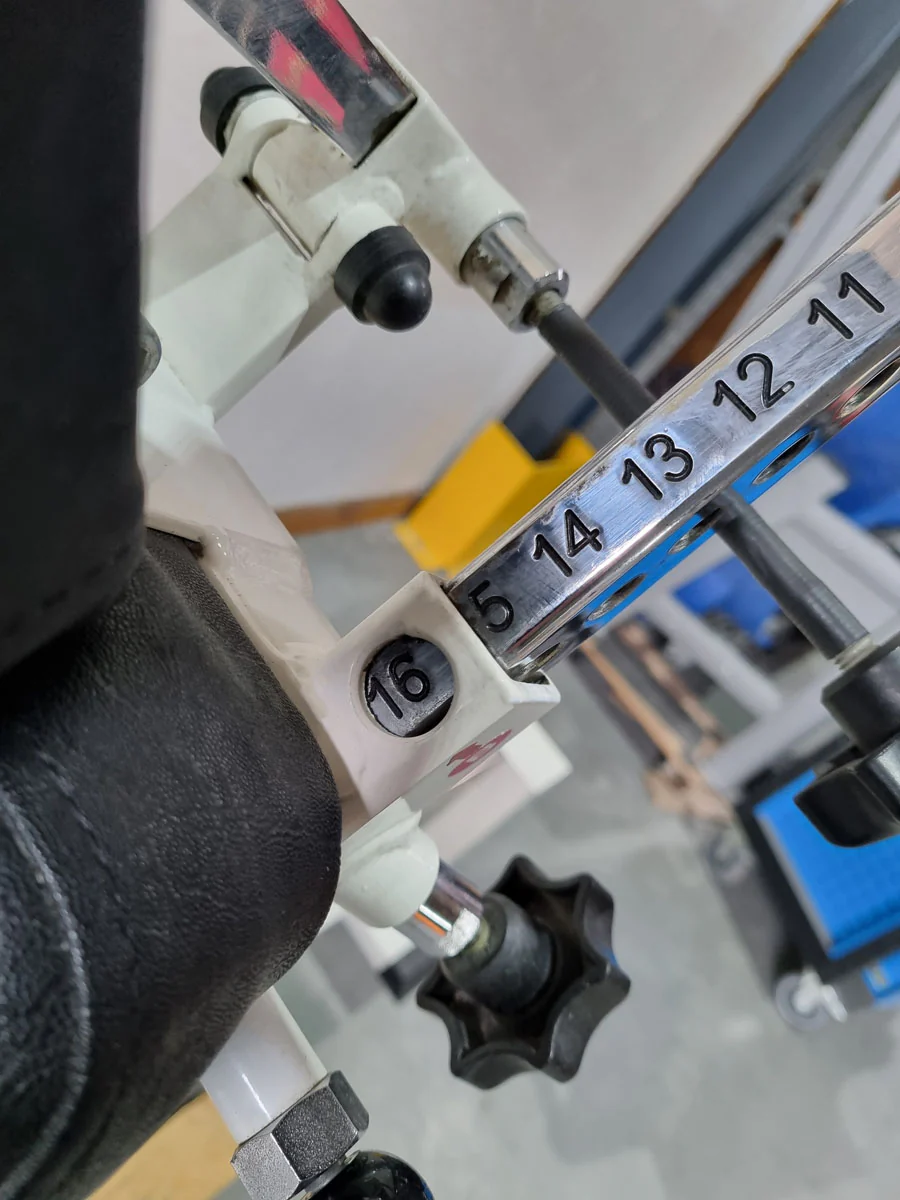 MKB Reha Funktionsstemme, verstellbare Beinpresse, Kippkreisel, MPG, Rahmenfarbe Weiß, gebraucht - überholter Zustand - Image 16