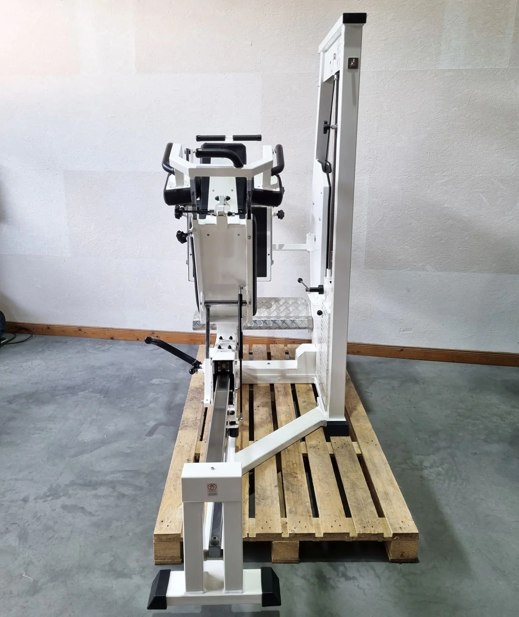 MKB Reha Funktionsstemme, verstellbare Beinpresse, Kippkreisel, MPG, Rahmenfarbe Weiß, gebraucht - überholter Zustand - Image 2