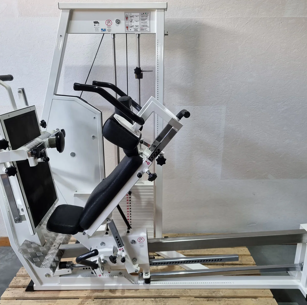 MKB Reha Funktionsstemme, verstellbare Beinpresse, Kippkreisel, MPG, Rahmenfarbe Weiß, gebraucht - überholter Zustand - Image 8