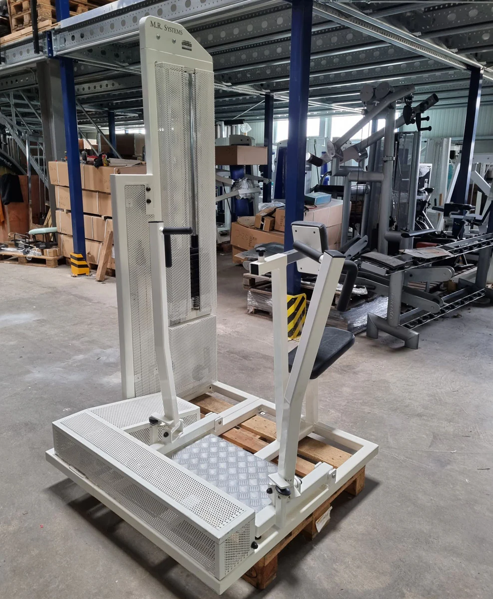 Mr System Latisolator, Rudern mit Bruststütze, Rudern, Rahmenfarbe Weiß, Polster Schwarz, gebraucht mit Gebrauchsspuren - Image 3