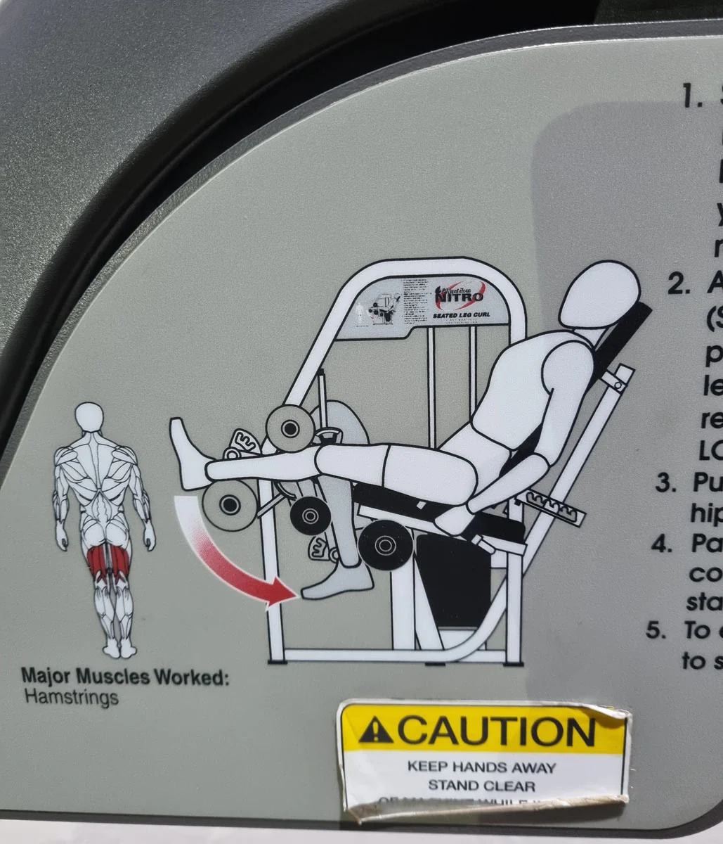 Nautilus Nitro Beinstrecker und Beinbeuger sitzend, 2 Geräte im Set, Leg Curl and Leg Extension seated, Rahmenfarbe Anthrazit, gebraucht - überholter Zustand - Image 13