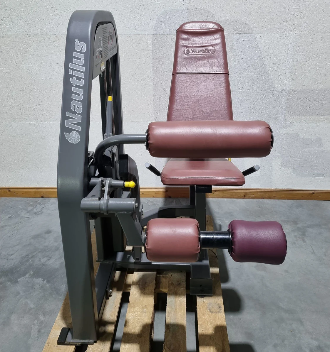 Nautilus Nitro Beinstrecker und Beinbeuger sitzend, 2 Geräte im Set, Leg Curl and Leg Extension seated, Rahmenfarbe Anthrazit, gebraucht - überholter Zustand - Image 4