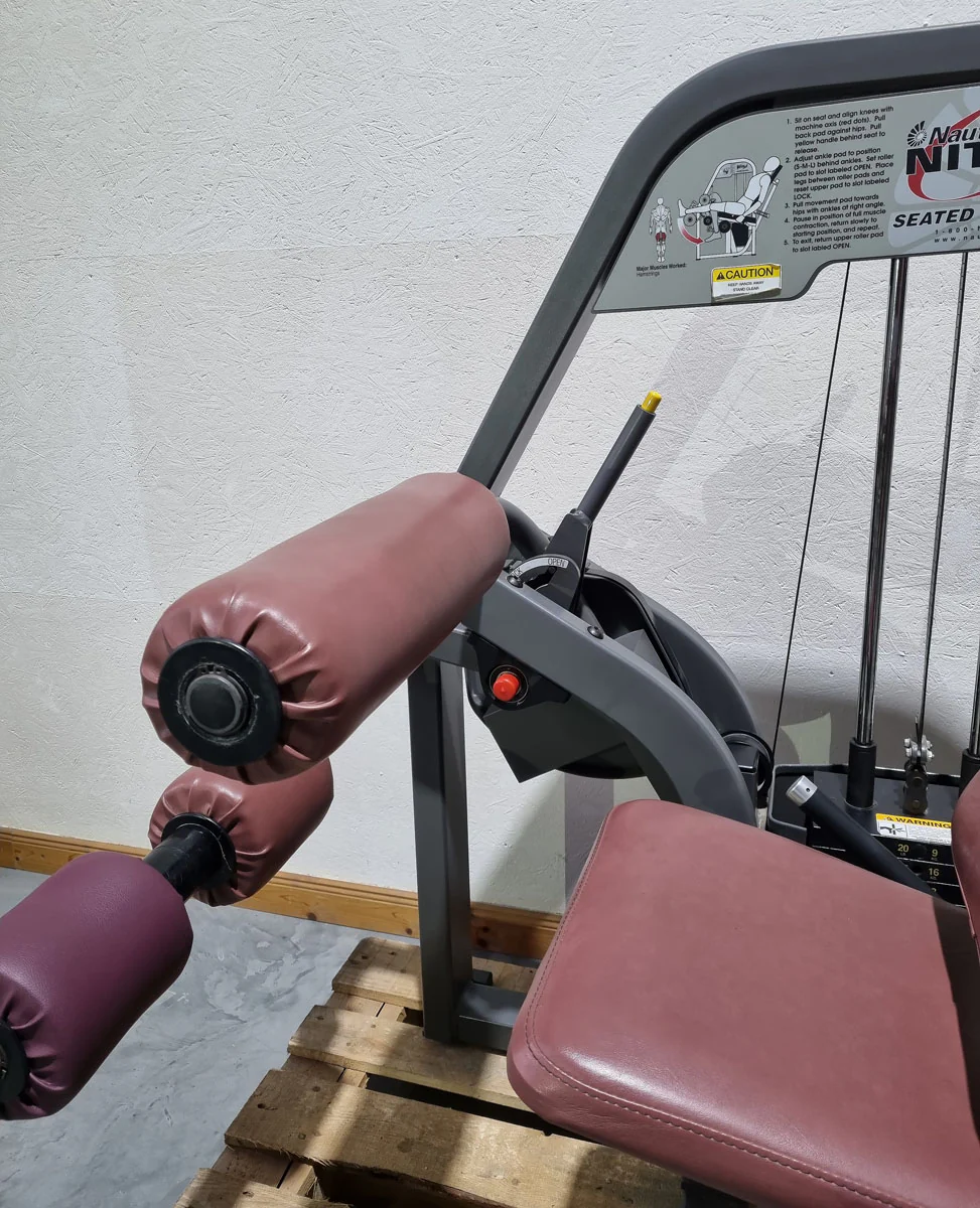 Nautilus Nitro Beinstrecker und Beinbeuger sitzend, 2 Geräte im Set, Leg Curl and Leg Extension seated, Rahmenfarbe Anthrazit, gebraucht - überholter Zustand - Image 7