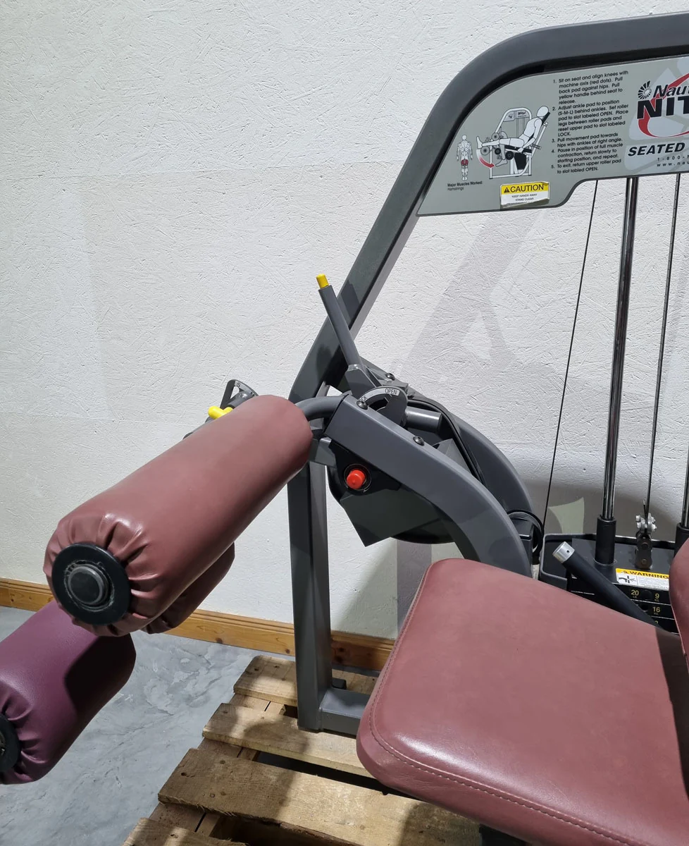 Nautilus Nitro Beinstrecker und Beinbeuger sitzend, 2 Geräte im Set, Leg Curl and Leg Extension seated, Rahmenfarbe Anthrazit, gebraucht - überholter Zustand - Image 8