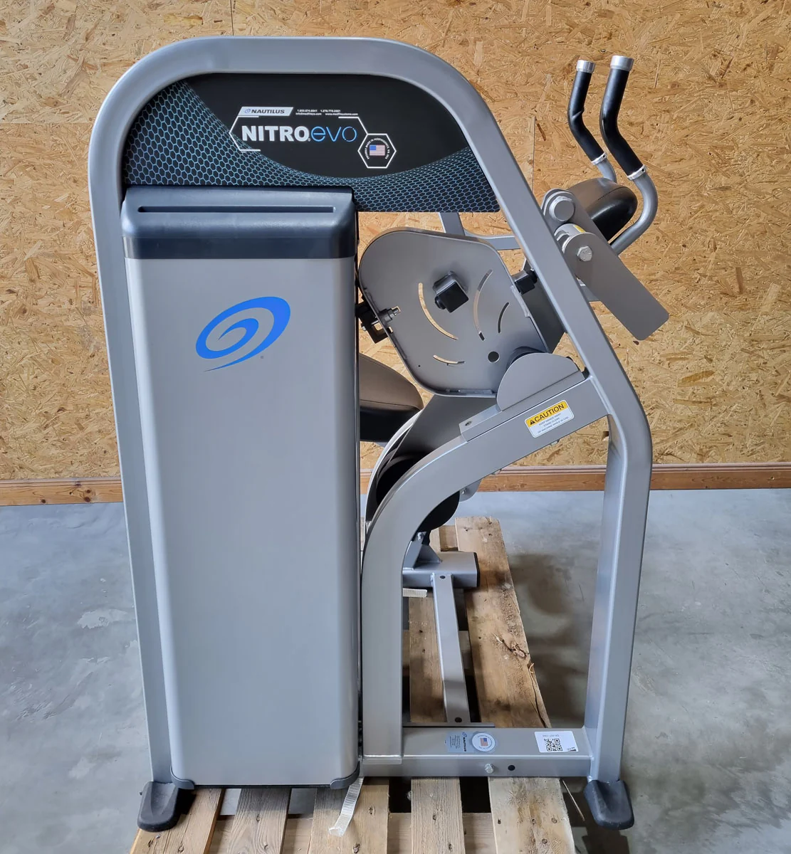 Nautilus Nitro EVO Abdominal Crunch, Bauchmuskelmaschine, Bauchbeuger Abs, Rahmenfarbe Silber, Polsterfarbe Schwarz, gebraucht - überholter Zustand - Image 4