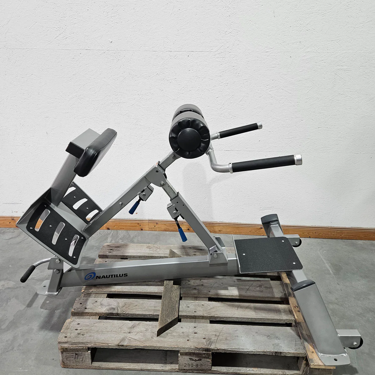 Nautilus Nitro Hyperextension, Rückenstreckerbank, 45° verstellbar, Adjustable Hip Extension F3AHE, Rahmenfarbe Silber, gebraucht - überholter Zustand - Image 3