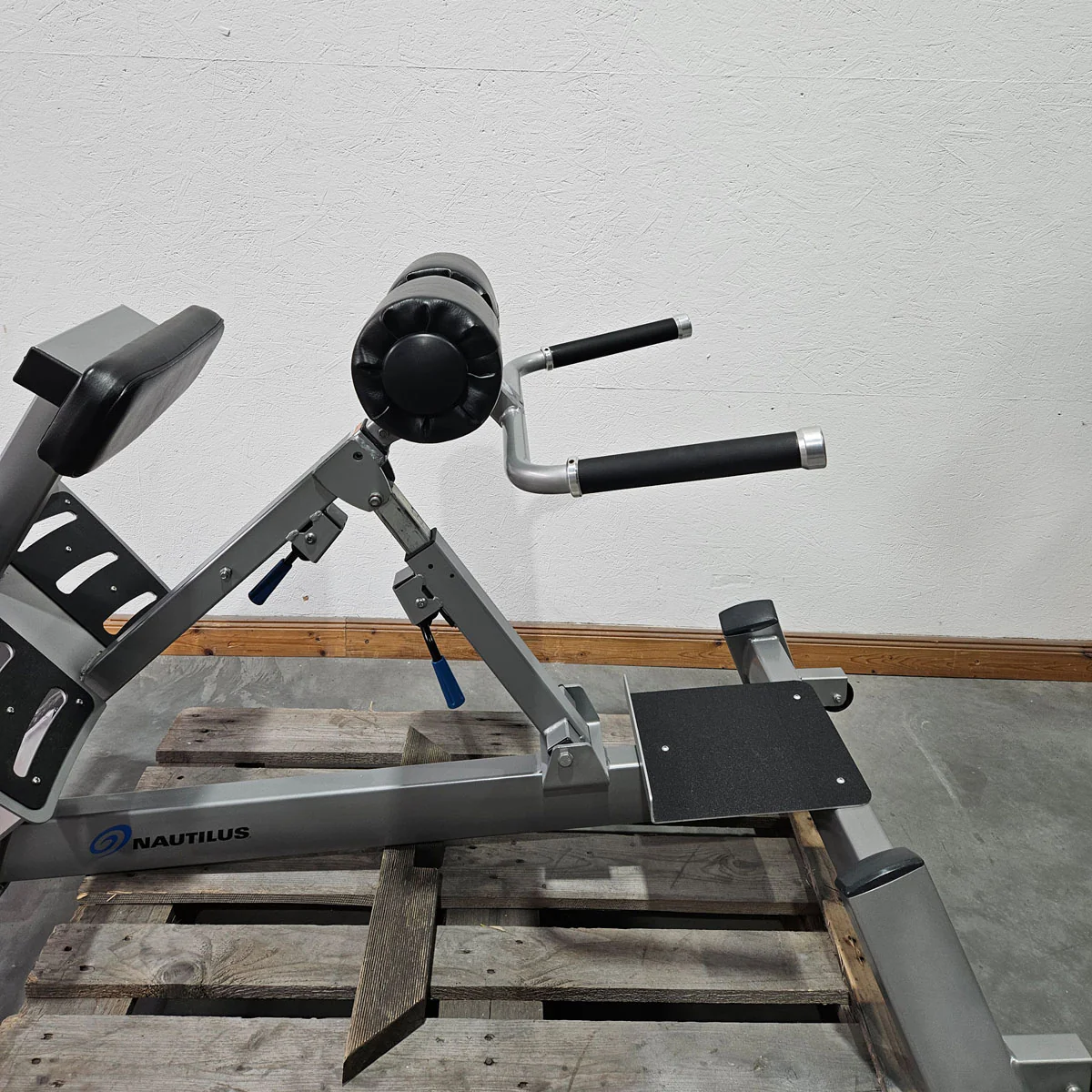 Nautilus Nitro Hyperextension, Rückenstreckerbank, 45° verstellbar, Adjustable Hip Extension F3AHE, Rahmenfarbe Silber, gebraucht - überholter Zustand - Image 5