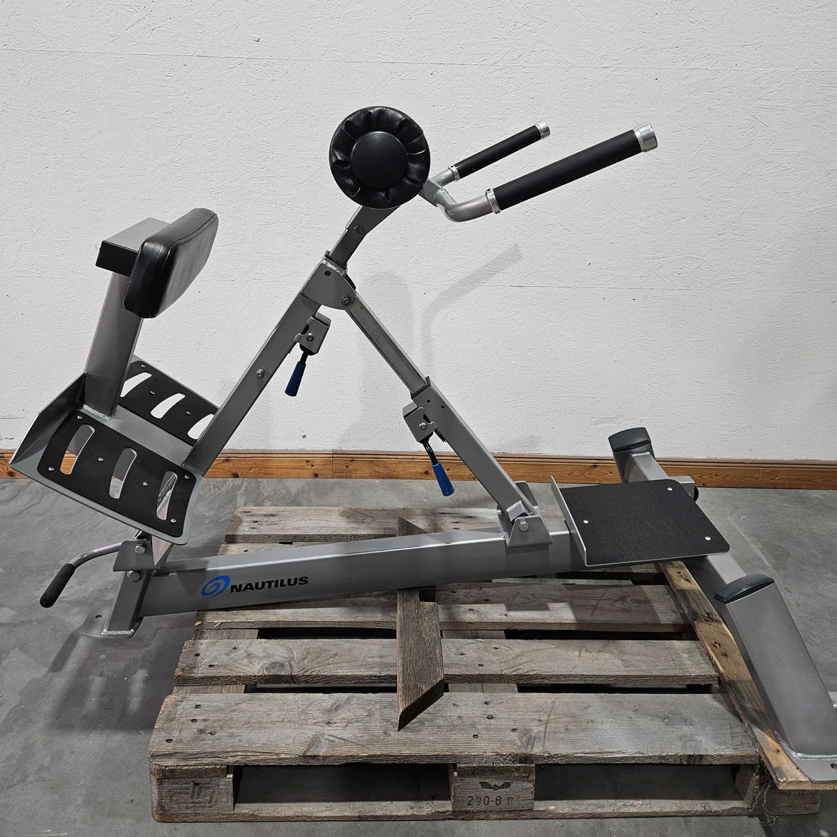 Nautilus Nitro Hyperextension, Rückenstreckerbank, 45° verstellbar, Adjustable Hip Extension F3AHE, Rahmenfarbe Silber, gebraucht - überholter Zustand - Image 7
