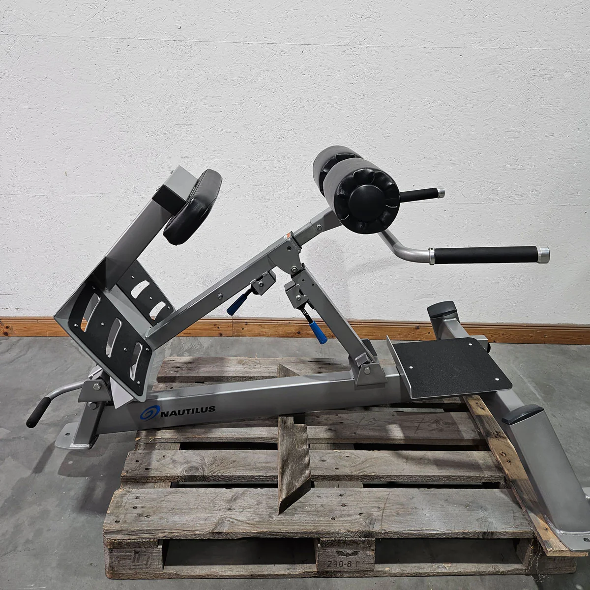 Nautilus Nitro Hyperextension, Rückenstreckerbank, 45° verstellbar, Adjustable Hip Extension F3AHE, Rahmenfarbe Silber, gebraucht - überholter Zustand - Image 8