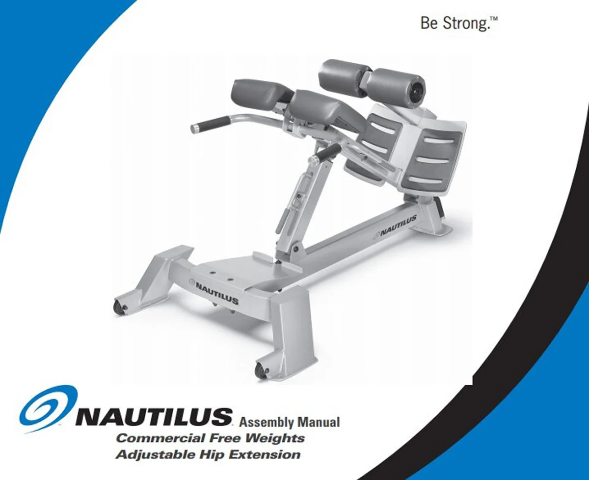 Nautilus Nitro Hyperextension, Rückenstreckerbank, 45° verstellbar, Adjustable Hip Extension F3AHE, Rahmenfarbe Silber, gebraucht - überholter Zustand - Image 9