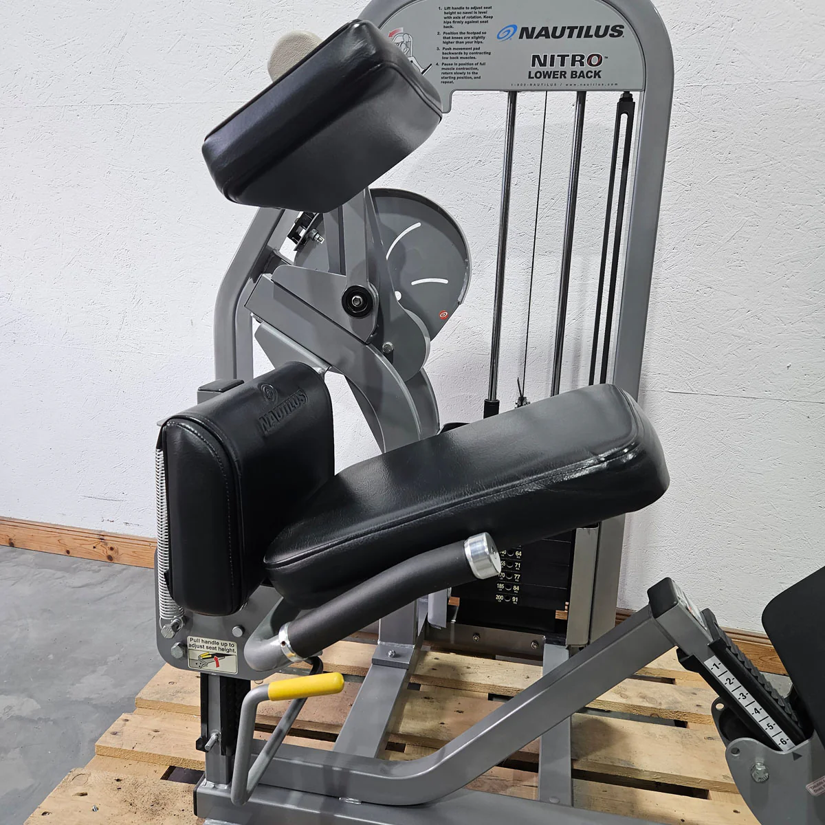 Nautilus Nitro Lower Back, Rückenstreckermaschine, Hyperextension, Back Extension, Rahmenfarbe Silber, gebraucht - überholter Zustand - Image 8