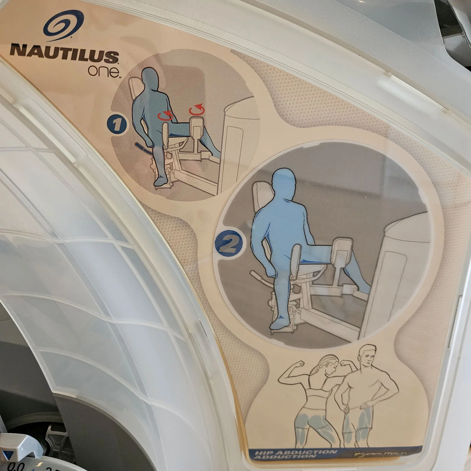 Nautilus ONE Hip Abduction-Adduction, Abduktoren und Adduktoren 2 in 1 Kombimaschine, Model S6AA, Rahmenfarbe Silber, gebraucht - überholter Zustand - Image 8