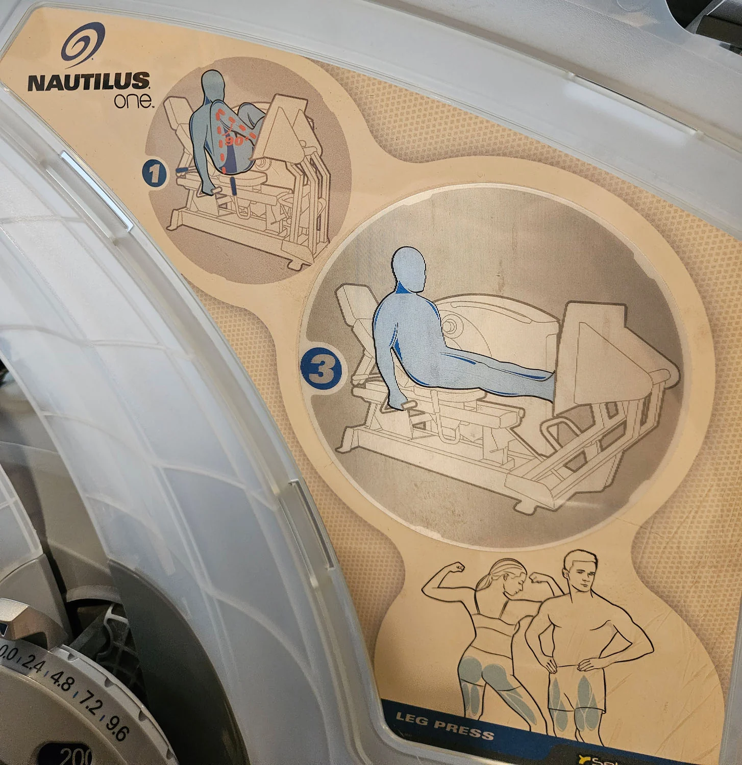 Nautilus ONE Leg Press, Beinpresse sitzend, Model S6LP, Rahmenfarbe Silber, gebraucht - überholter Zustand - Image 7