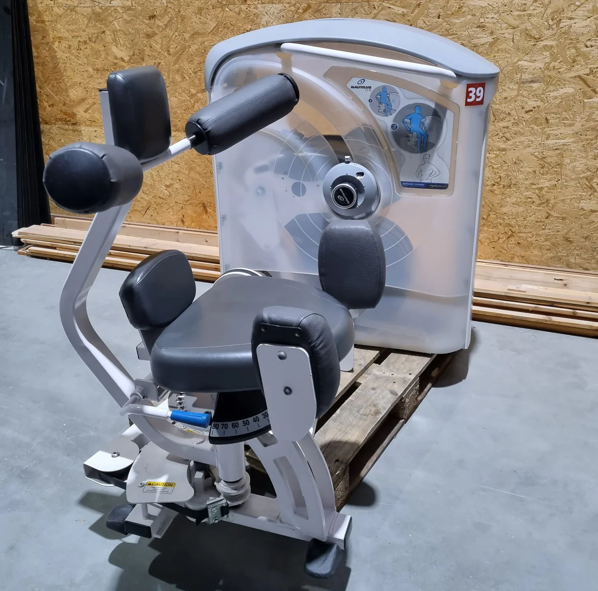 Nautilus One Rotary Torso, Rotationsmaschine, Twister, Rumpfrotator, Rahmenfarbe Weiß, gebraucht - überhohlter Zustand - Image 3
