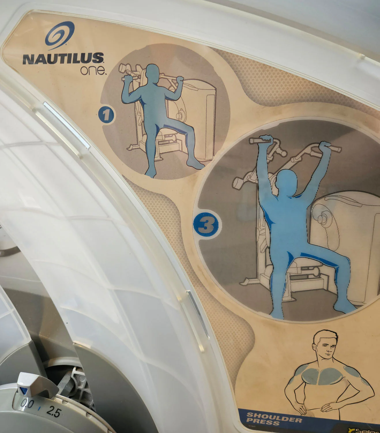 Nautilus ONE Shoulder Press, Schulterpresse, Overheadpress, Model S6SP, Rahmenfarbe Silber, gebraucht - überholter Zustand - Image 7
