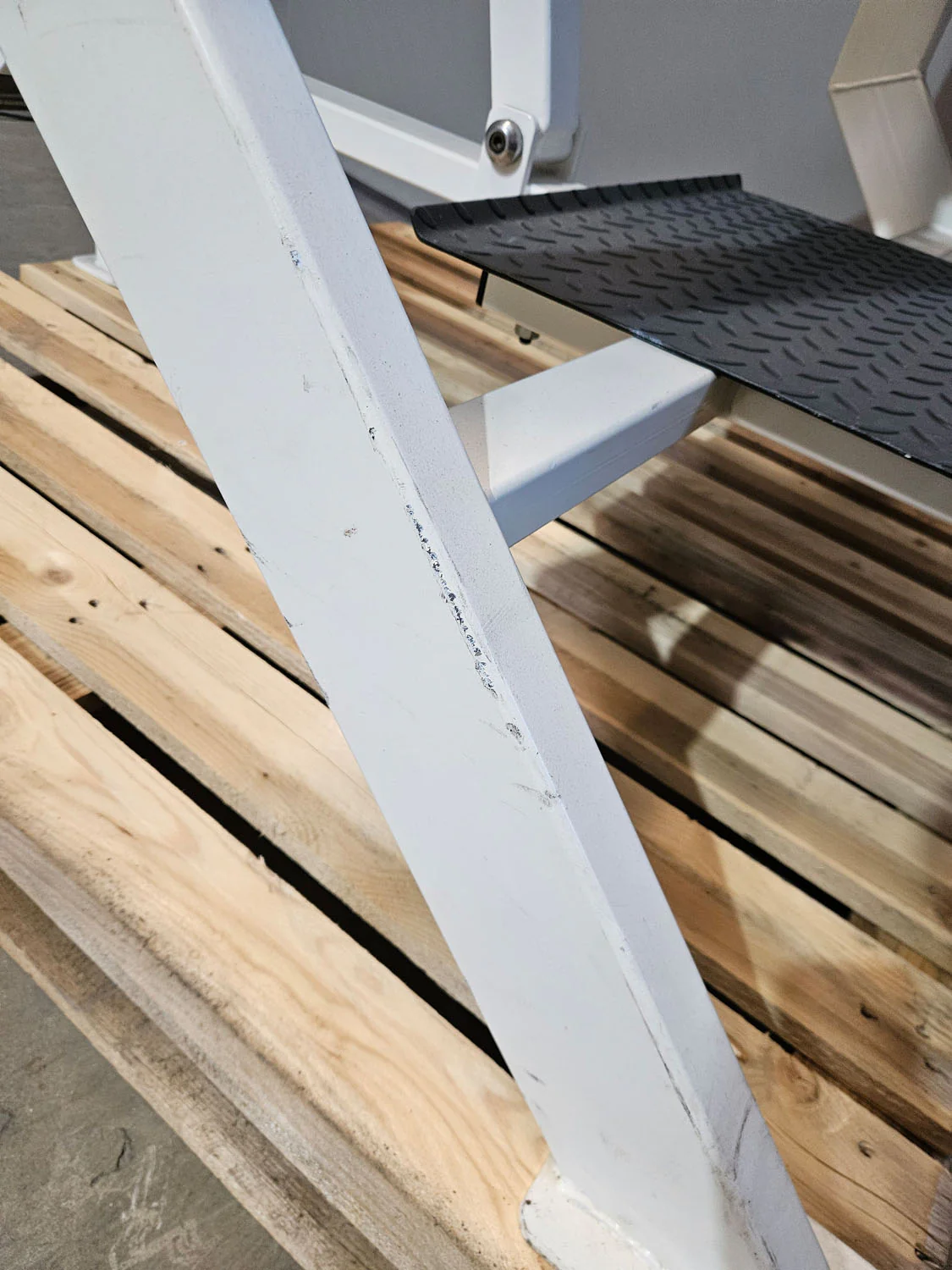 Olimp Schrägdrückerbank, Olympic Incline Bench, Hantelbank Schrägbankdrücken, Rahmenfarbe Weiß, gebraucht mit Gebrauchsspuren - Image 11