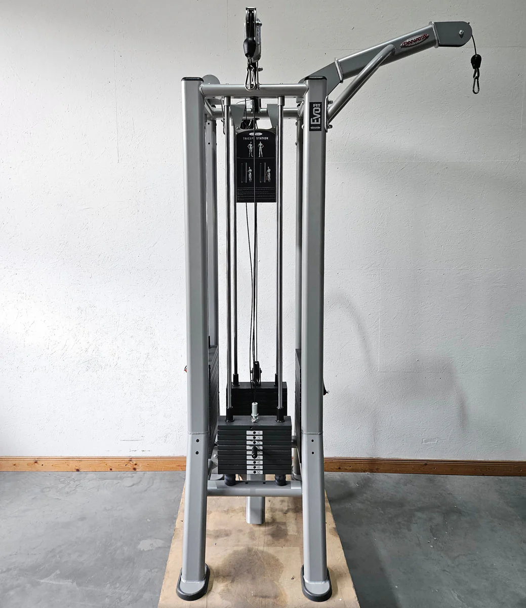 Panatta 5 Stationenturm mit Cable Crossover - Jungle Machine + Cable Station with Connection Bar - 5 Stack Multi Funktionsturm, Rahmenfarbe Silber, gebraucht - geprüfter Zustand - Image 13
