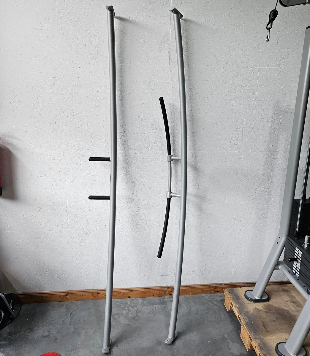 Panatta 5 Stationenturm mit Cable Crossover - Jungle Machine + Cable Station with Connection Bar - 5 Stack Multi Funktionsturm, Rahmenfarbe Silber, gebraucht - geprüfter Zustand - Image 19
