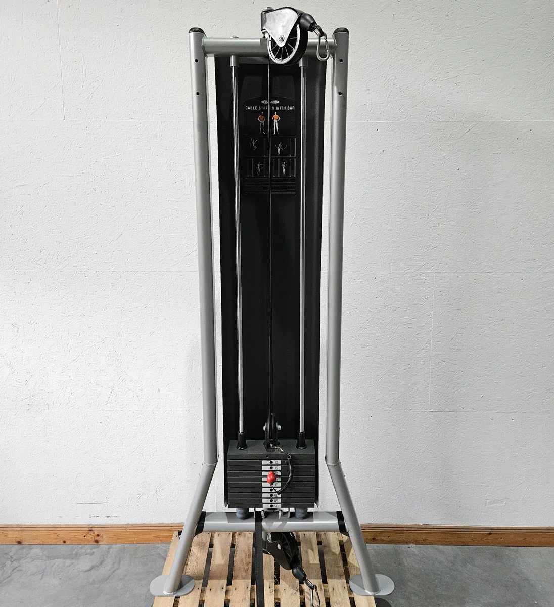 Panatta 5 Stationenturm mit Cable Crossover - Jungle Machine + Cable Station with Connection Bar - 5 Stack Multi Funktionsturm, Rahmenfarbe Silber, gebraucht - geprüfter Zustand - Image 20