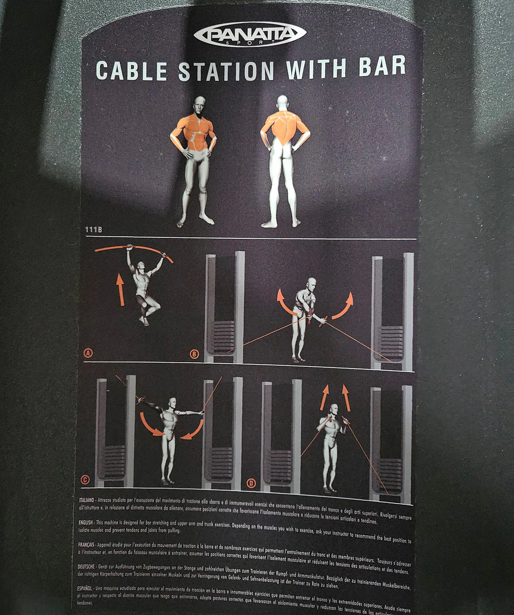 Panatta 5 Stationenturm mit Cable Crossover - Jungle Machine + Cable Station with Connection Bar - 5 Stack Multi Funktionsturm, Rahmenfarbe Silber, gebraucht - geprüfter Zustand - Image 22