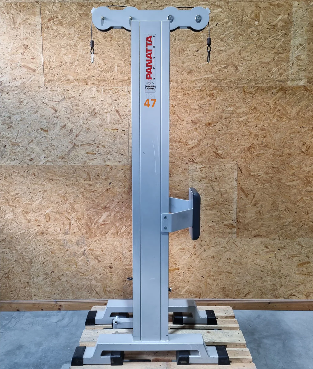 Panatta Doppel Seilzugturm, Trizepsturm von Oben, 1x mit Hüftpolster, 50kg und 80kg Gewichstblock, Triceps Pulley Tower - gebraucht - geprüfter Zustand - Image 4
