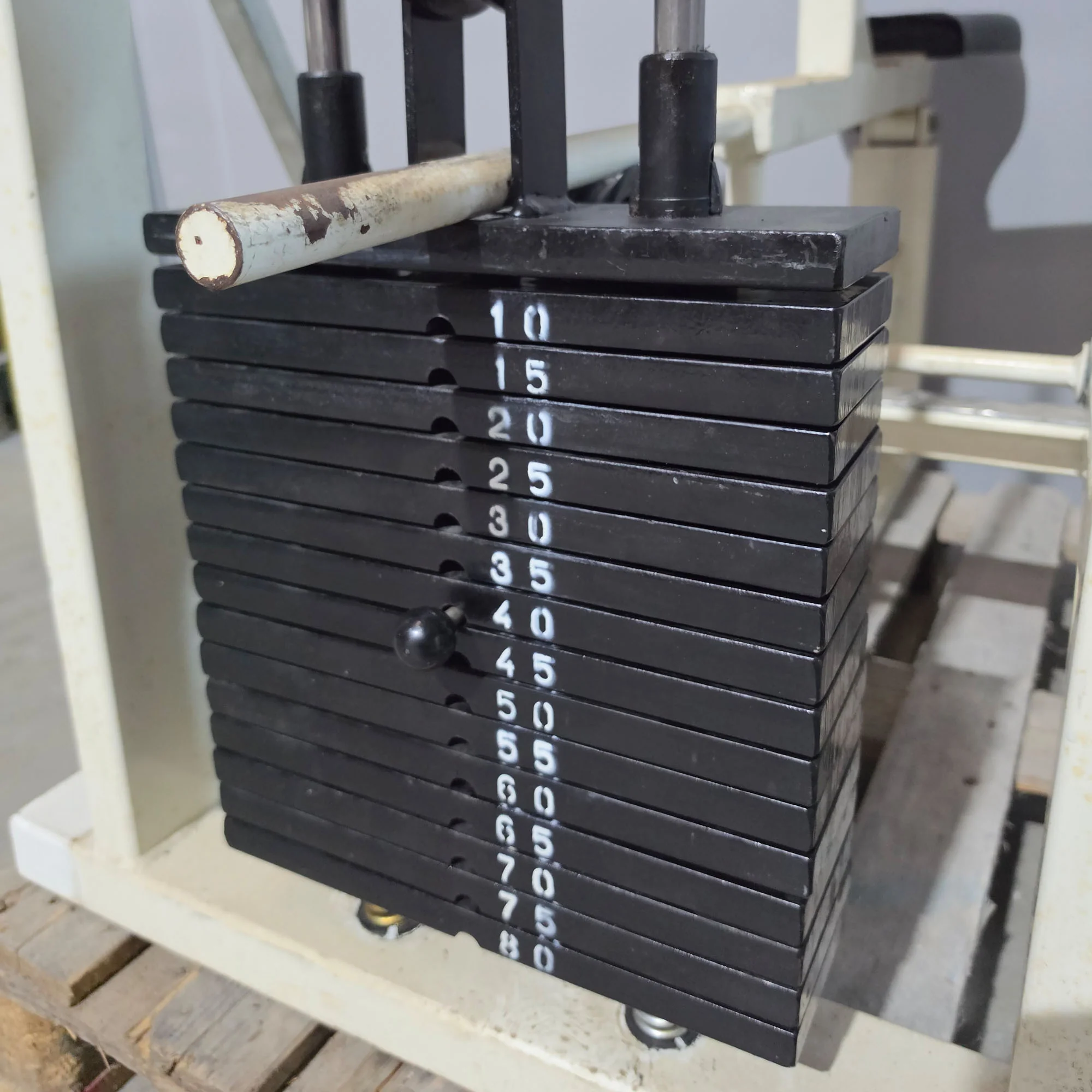 Panatta Wadenmaschine sitzend, Calf Machine, Wadenpresse, Oldschool Bodybuilding, Rahmenfarbe Weiß, gebraucht mit Gebrauchsspuren - Image 6
