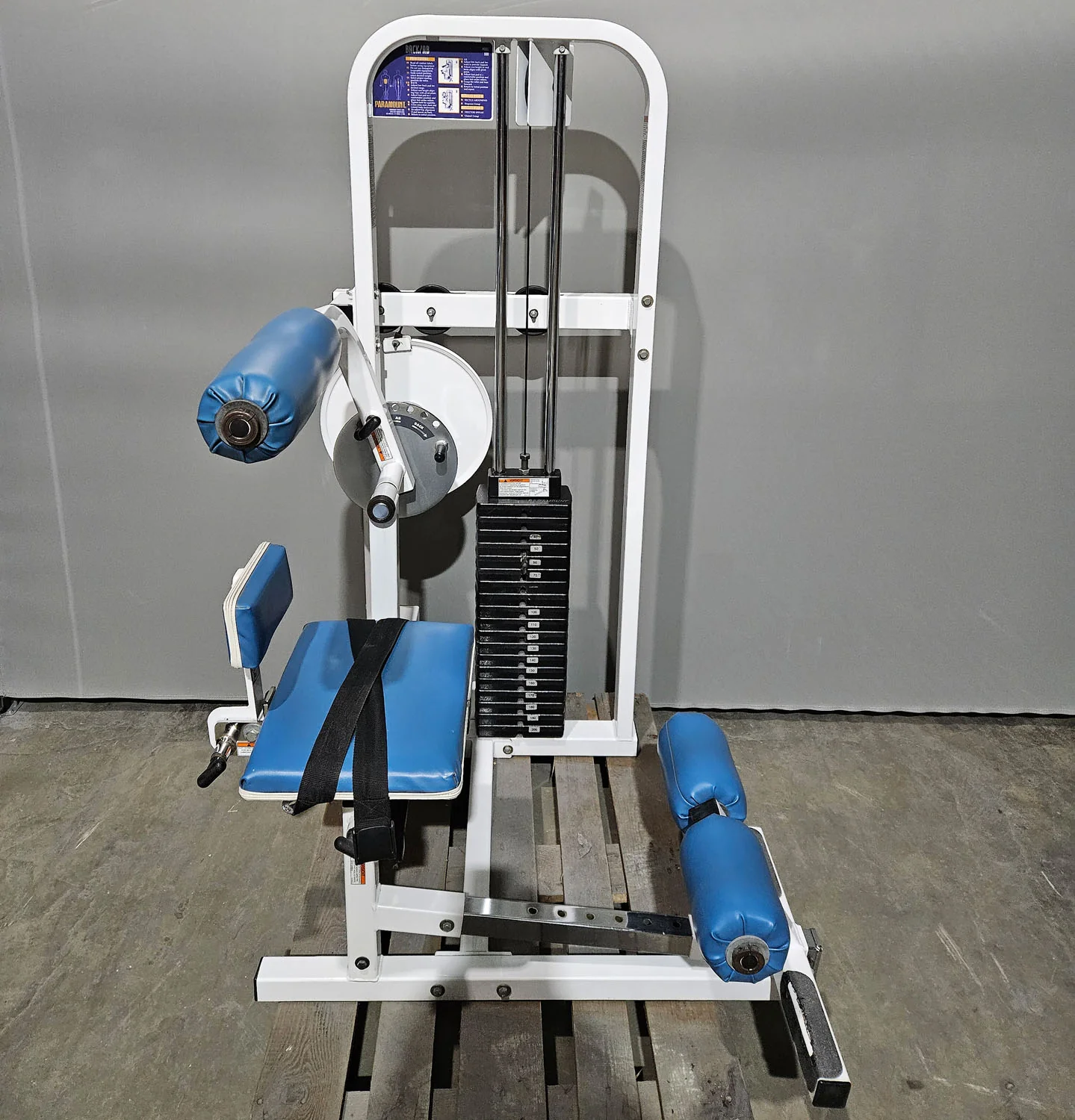 Paramount Back-Ab Model 1800 - Bauchmaschine und Rückenstrecker 2 in 1 Kombimaschine, Lower back and Abdominal, Made in USA, Farbe Weiß, gebraucht - geprüfter Zustand - Image 5