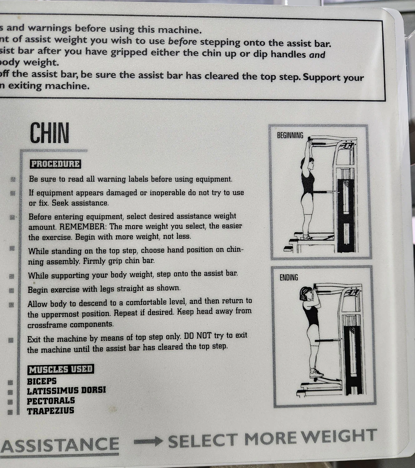 Paramount Chin-Dip Model PL4000 - Dip-Klimmzugmaschine mit Gewichtsunterstützung, Made in USA, gebraucht - geprüfter Zustand - Image 10