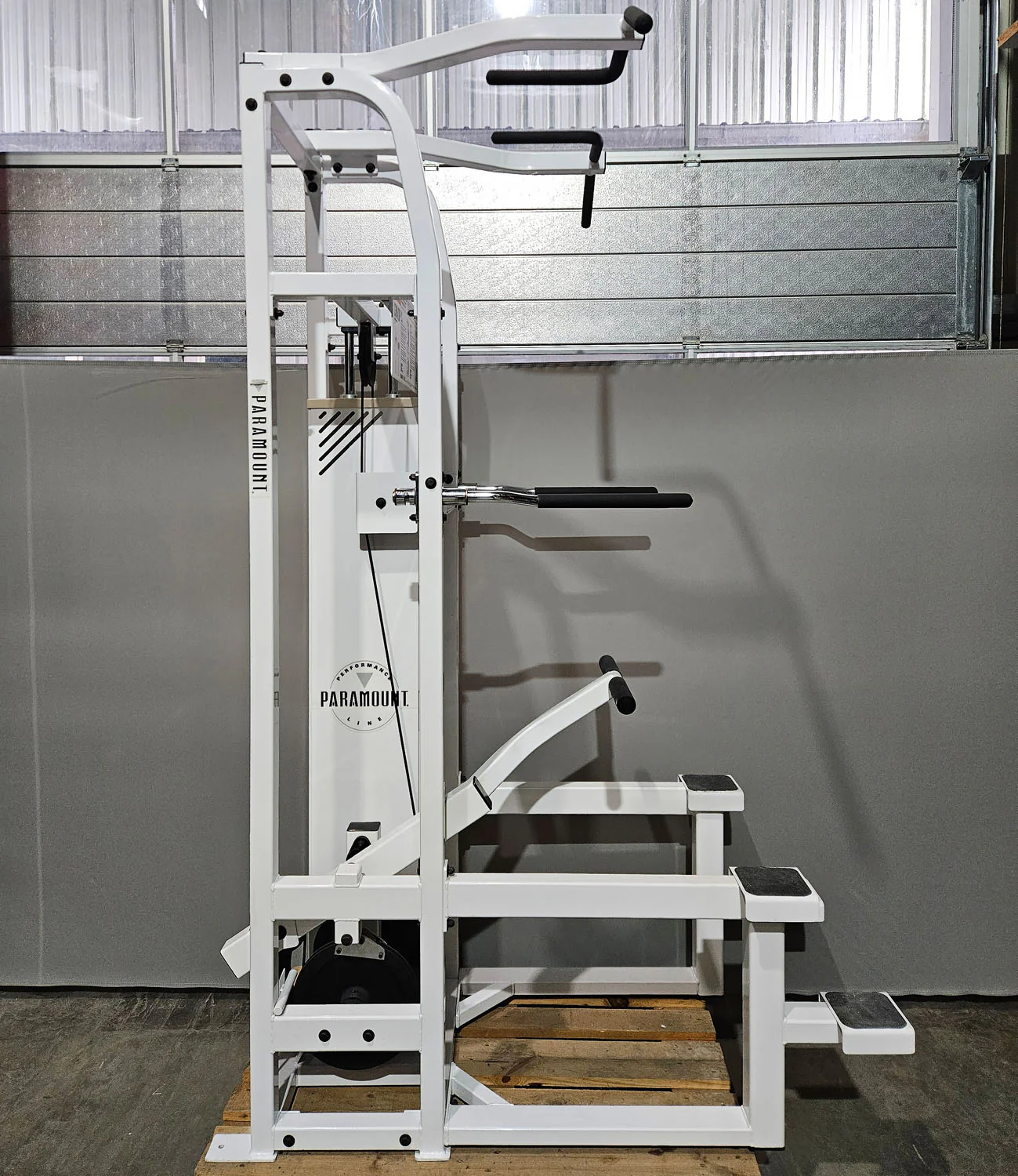 Paramount Chin-Dip Model PL4000 - Dip-Klimmzugmaschine mit Gewichtsunterstützung, Made in USA, gebraucht - geprüfter Zustand - Image 2