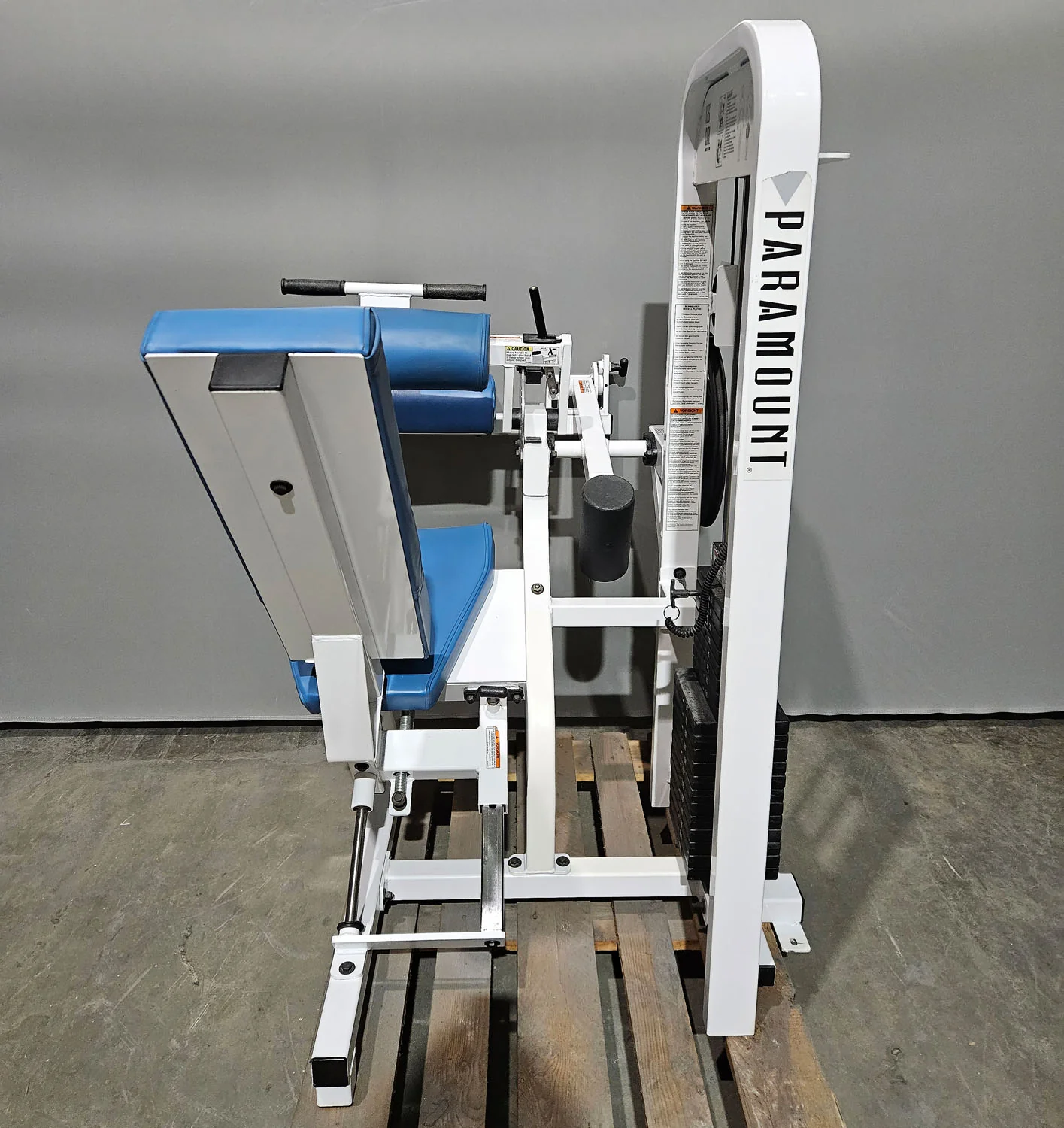 Paramount Leg Curl seated Model PL 2100 - Beinbeuger sitzend, Kniebeuger, Made in USA, Farbe Weiß, gebraucht - geprüfter Zustand - Image 3