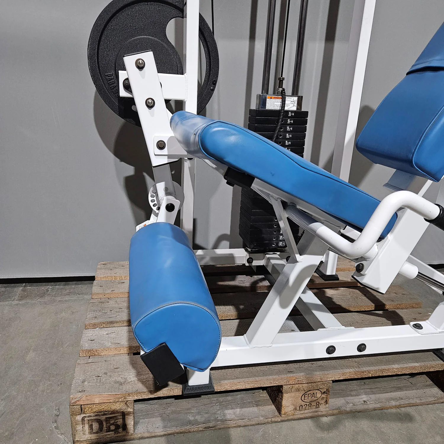 Paramount Leg Extension Model PL 2000 - Beinstrecker, Kniestrecker, Made in USA, Farbe Weiß, gebraucht - geprüfter Zustand - Image 5
